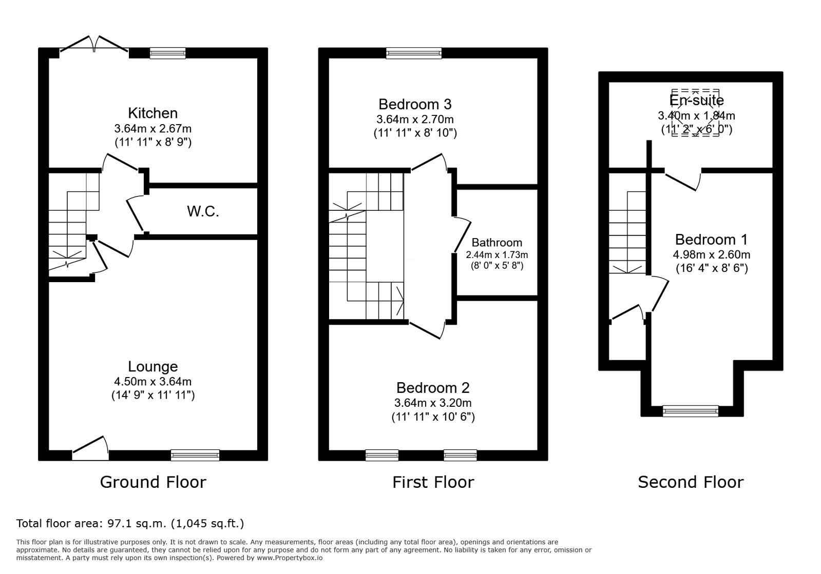 Floorplan of 3 bedroom Mid Terrace House for sale, Castle Drive, Margate, Kent, CT9