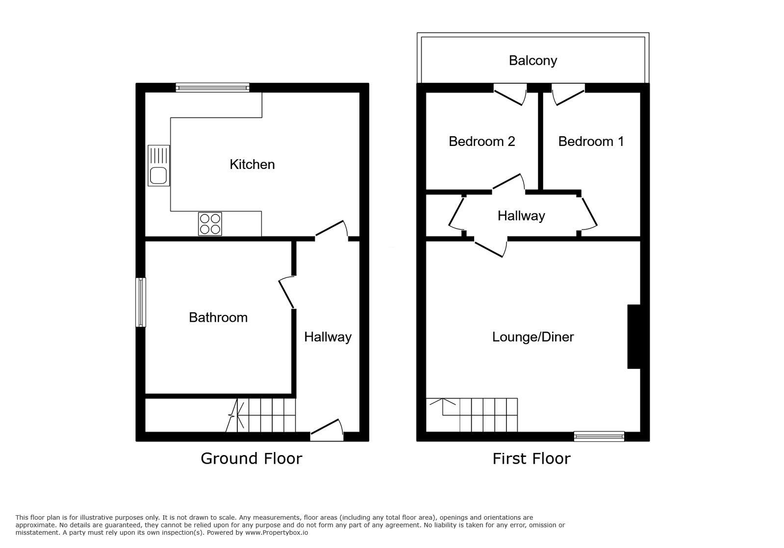 Floorplan of 2 bedroom Flat to rent, Cedric Road, Westgate-on-Sea, Kent, CT8