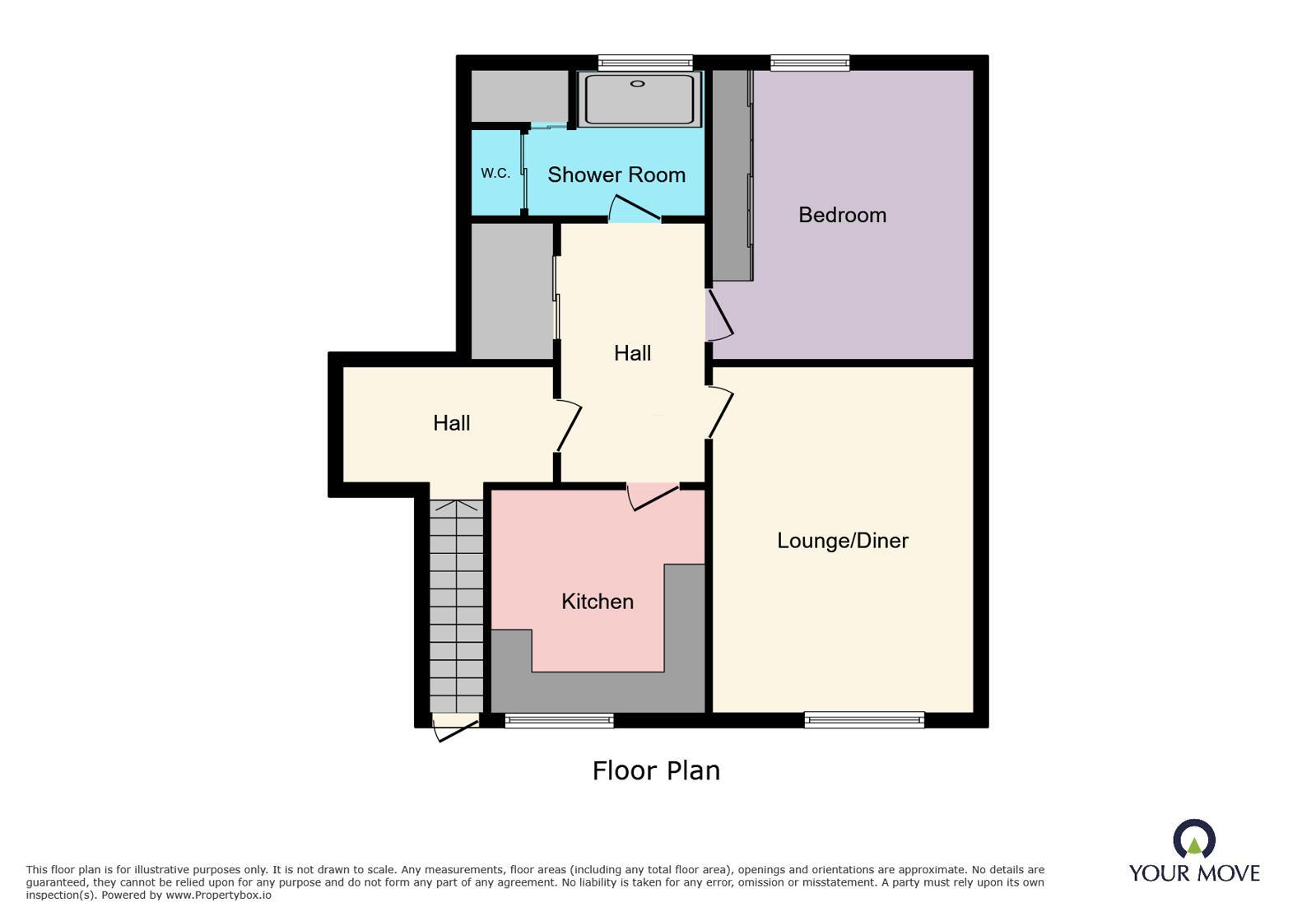 Floorplan of 1 bedroom Flat for sale, Church Road, Ramsgate, Kent, CT11