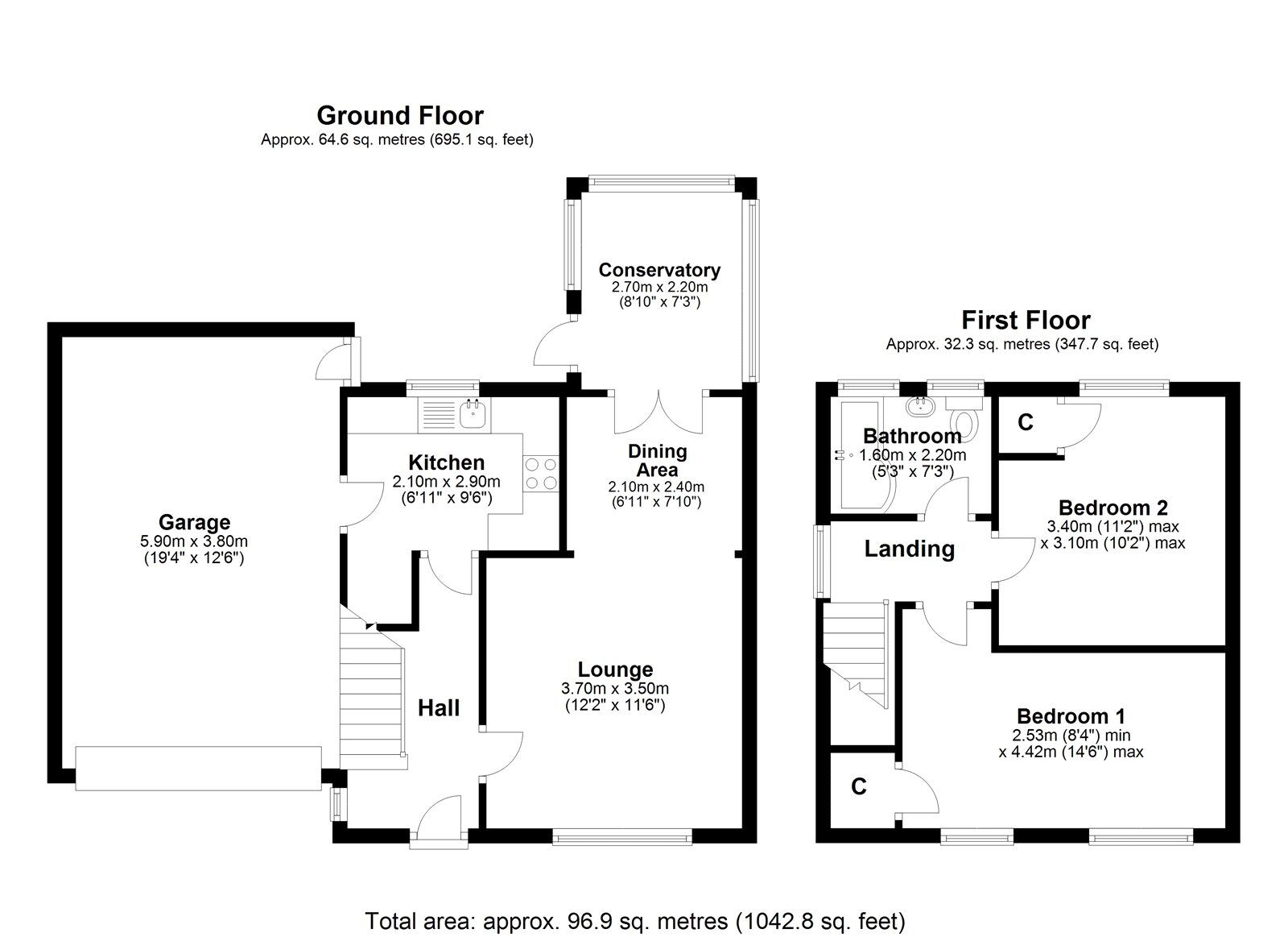 2 bedroom Semi Detached House for sale, Riding Hill, Great Lumley, DH3