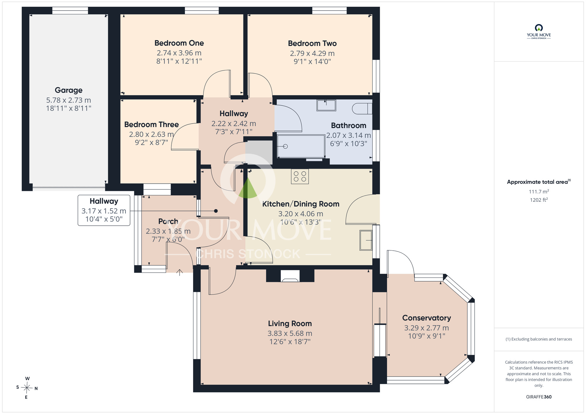 Floorplan of 3 bedroom Detached Bungalow for sale, Derwent Street, Blackhall Mill, Newcastle upon Tyne, NE17