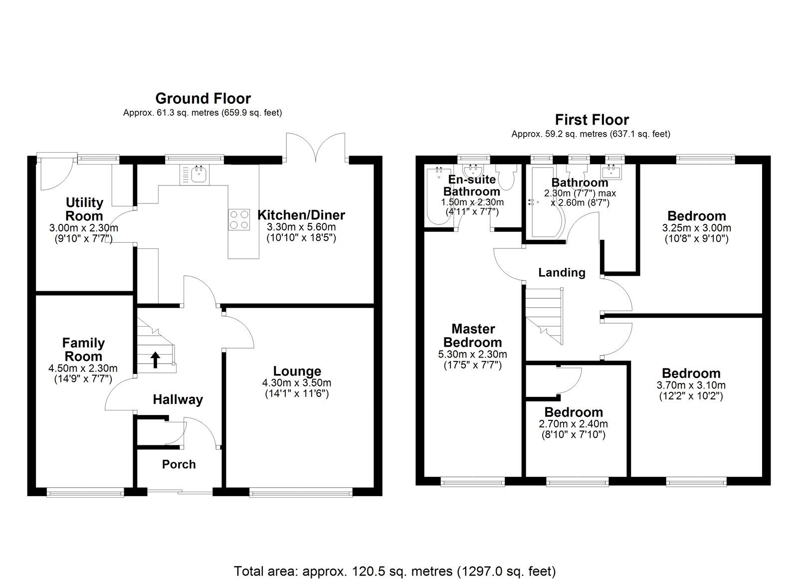 Floorplan of 4 bedroom Semi Detached House for sale, Greenways  Delves Lane, Consett, Durham, DH8