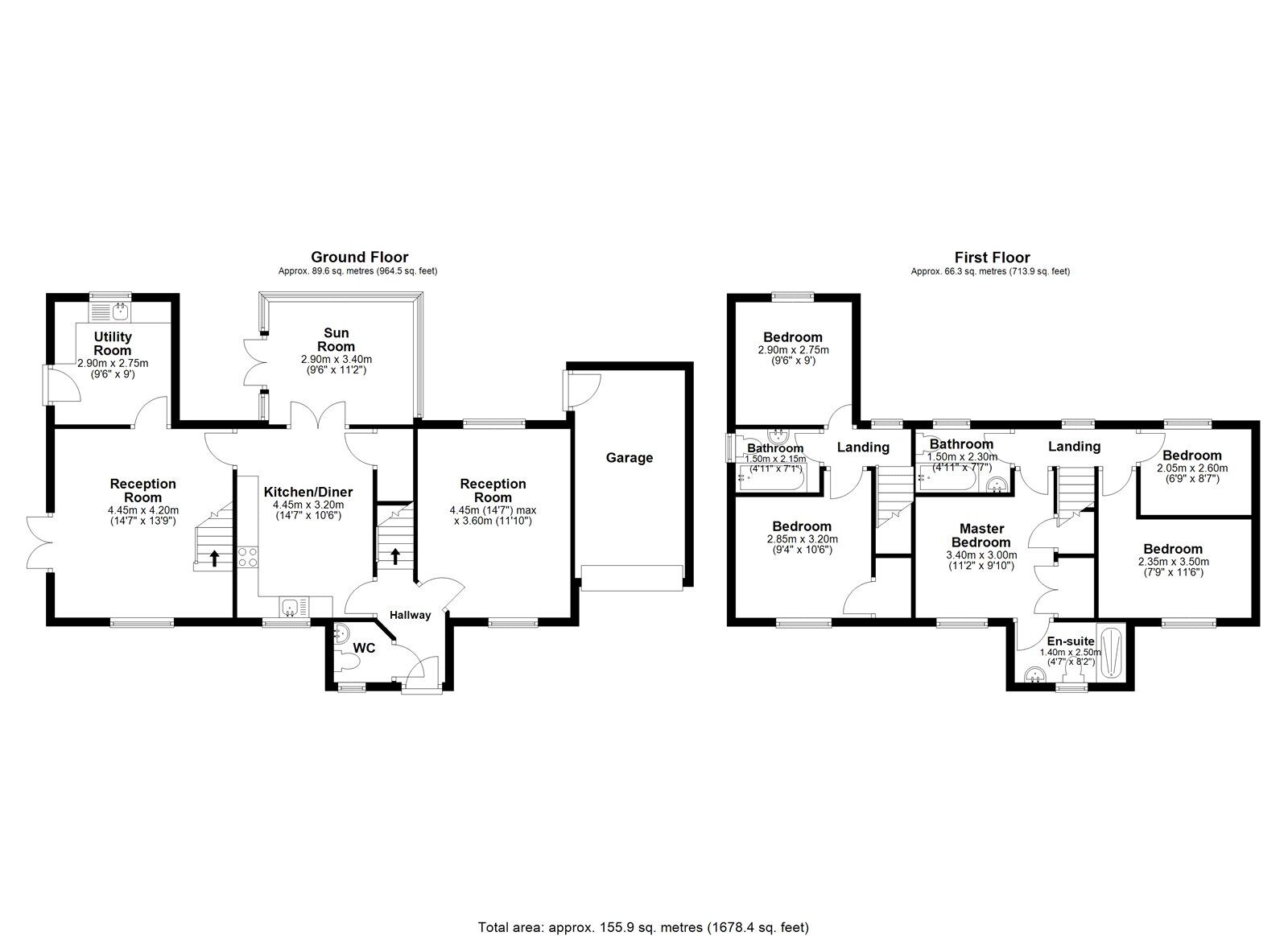 Floorplan of 5 bedroom Detached House for sale, Stuart Court, Consett, Durham, DH8