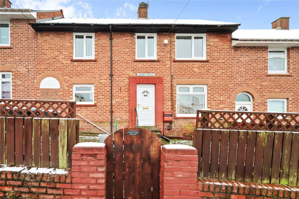 Main image of 3 bedroom Mid Terrace House for sale, Derby Drive, Moorside, Consett, Durham, DH8
