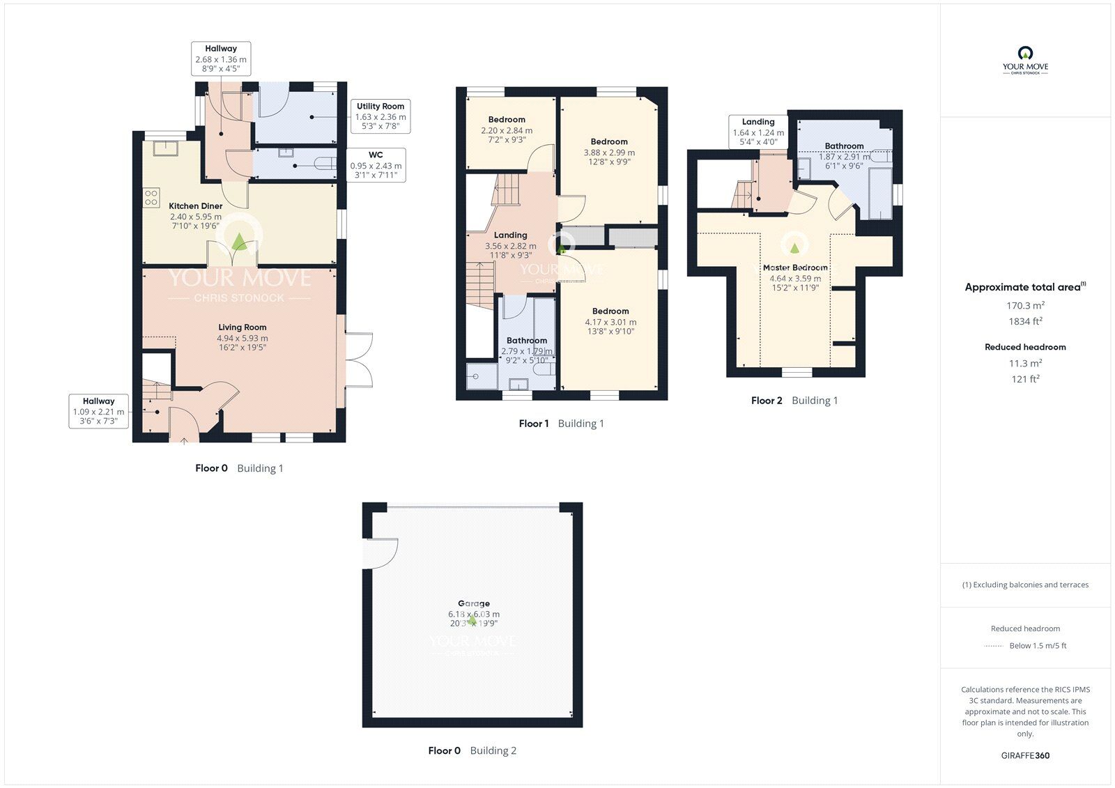 Floorplan of 4 bedroom End Terrace House for sale, Derwent View, Consett, Durham, DH8