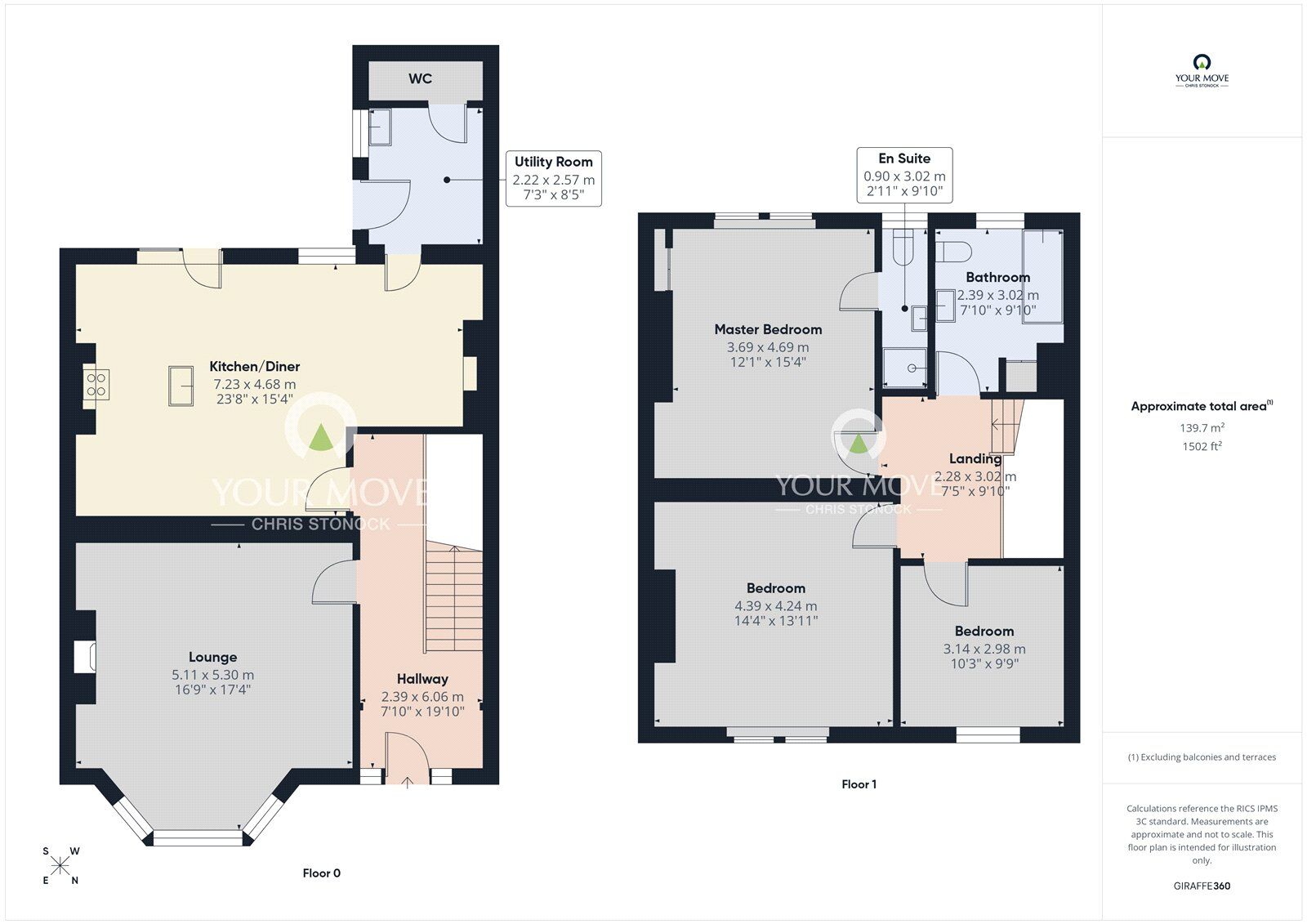 Floorplan of 3 bedroom Mid Terrace House to rent, New Durham Road, Annfield Plain, Stanley, Durham, DH9