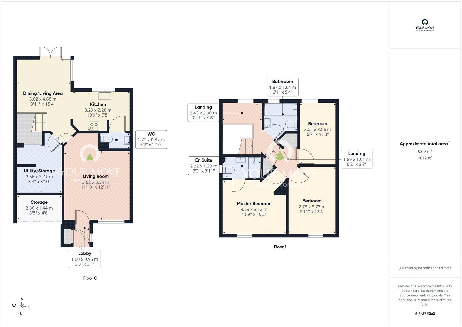 Floorplan of 3 bedroom Detached House for sale, Orchard Grove, Shield Row, Stanley, Durham, DH9