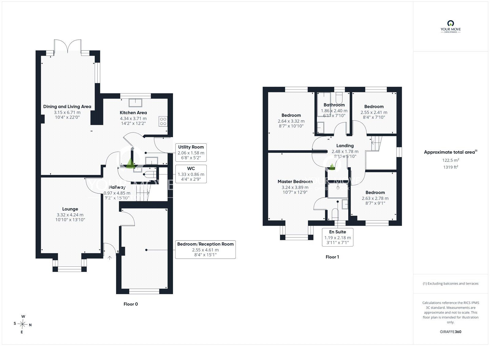 Floorplan of 4 bedroom Detached House for sale, Granary Court, Consett, Durham, DH8