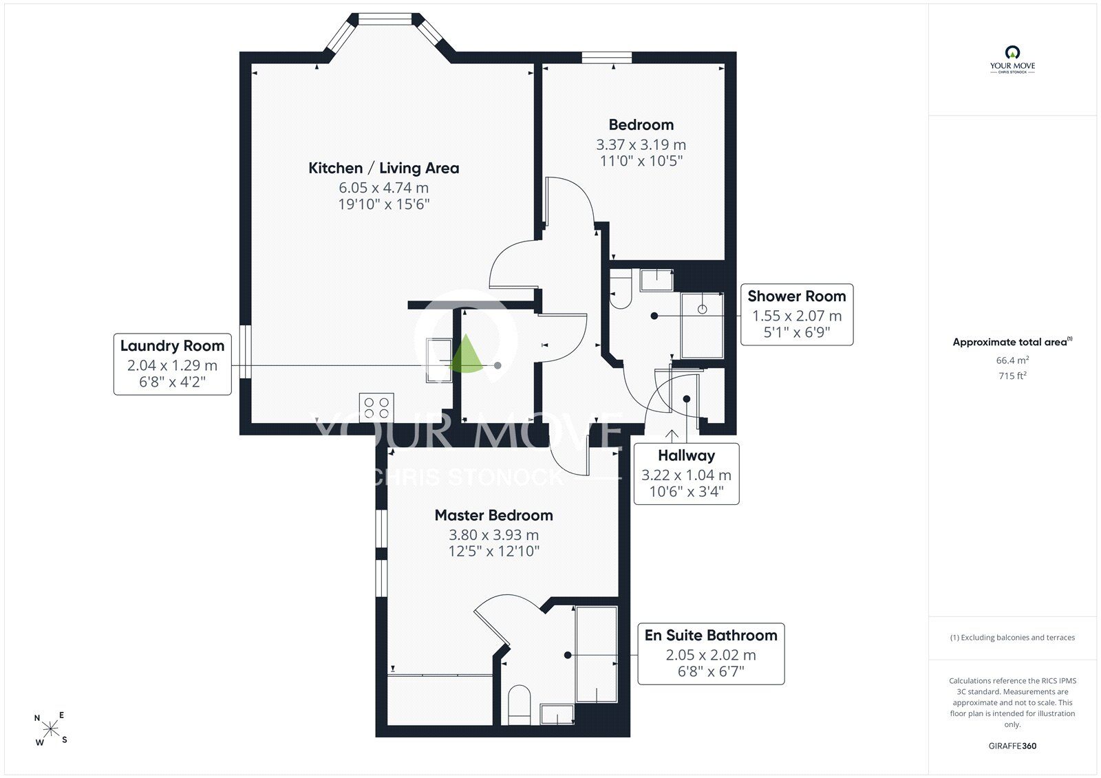 Floorplan of 2 bedroom Flat for sale, Snows Green Road, Shotley Bridge, Durham, DH8