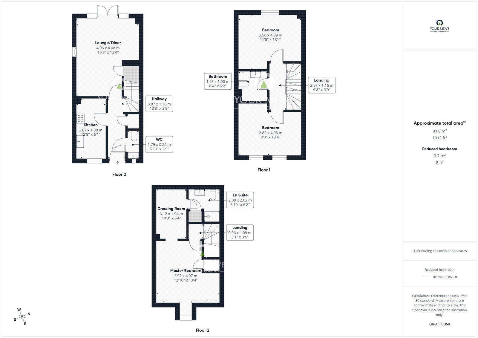 Floorplan of 3 bedroom Mid Terrace House for sale, Fenwick Way, Consett, Durham, DH8