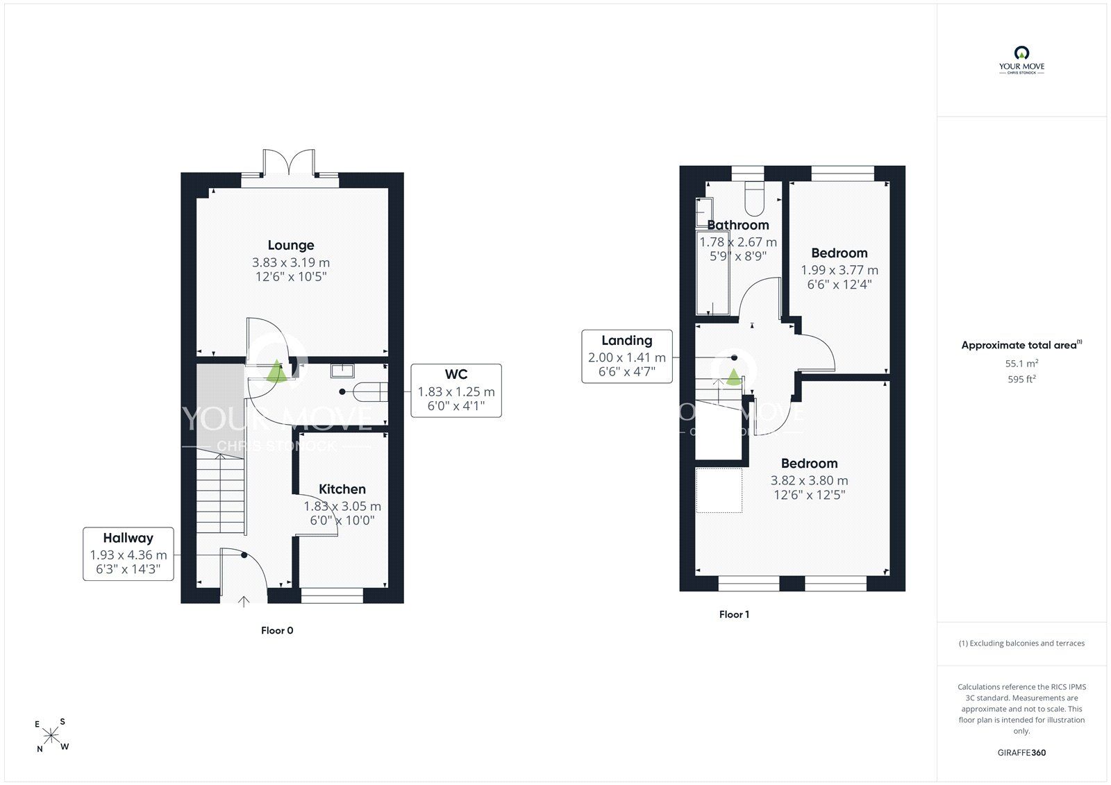 Floorplan of 2 bedroom End Terrace House for sale, Generation Place, Consett, Durham, DH8