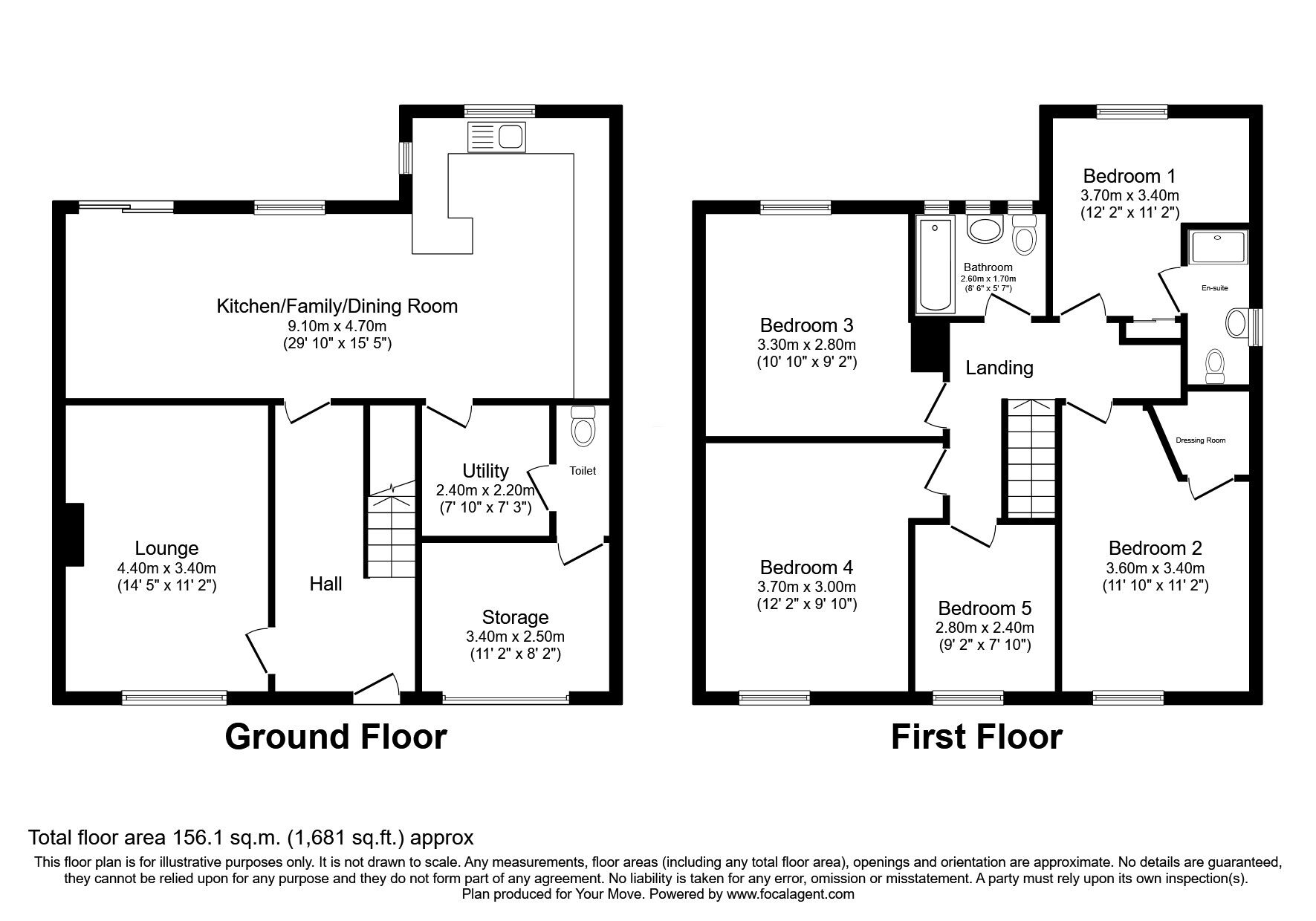 Floorplan of 5 bedroom Semi Detached House for sale, Ellesmere, Houghton Le Spring, Durham, DH4