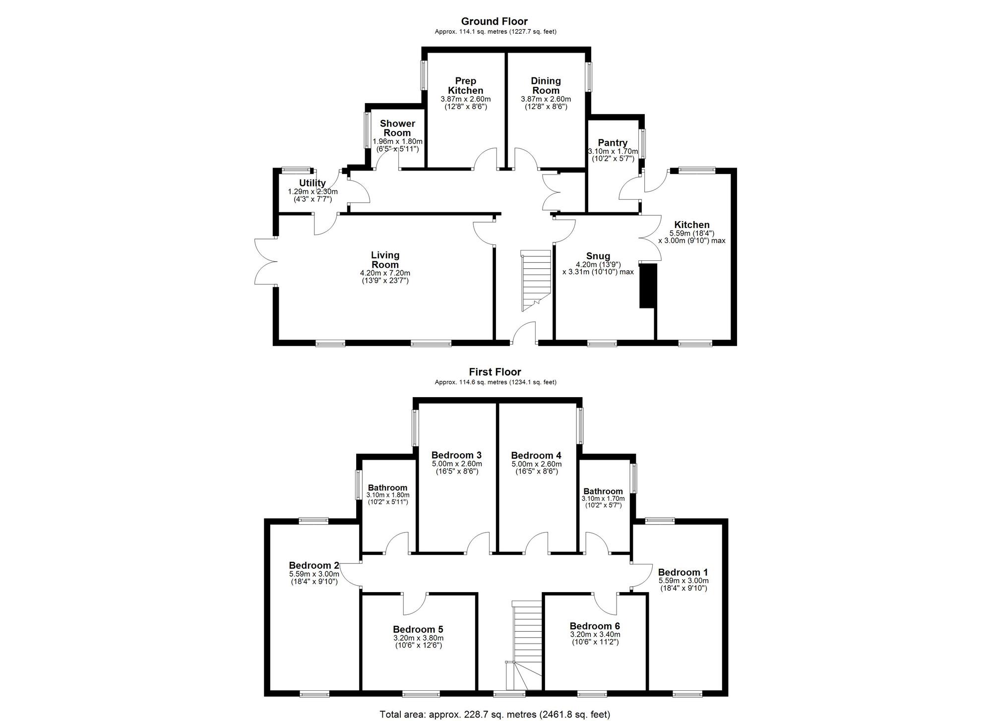Floorplan of 6 bedroom Detached House for sale, Acorn Street, High Hold, Chester Le Street, DH2