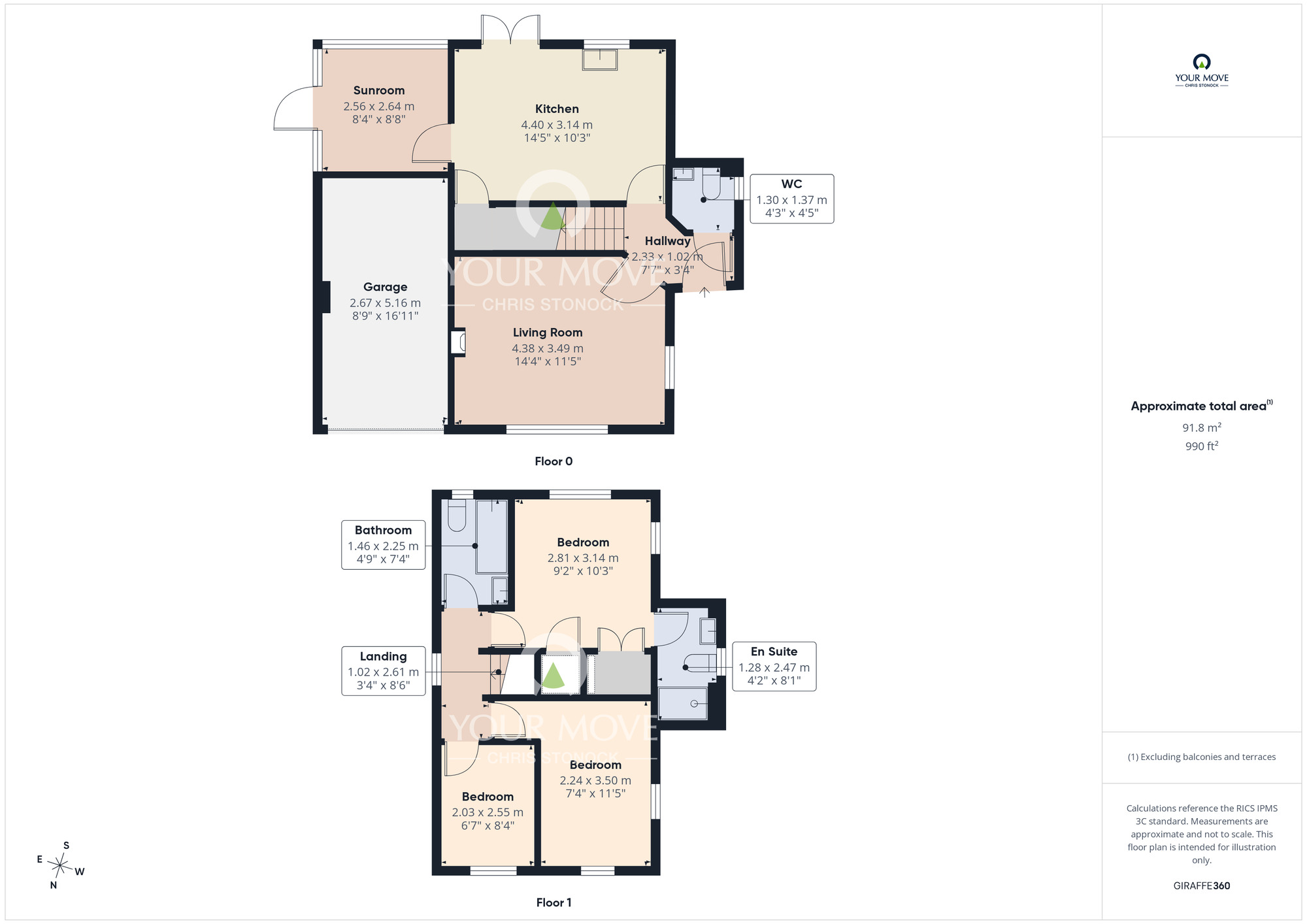 Floorplan of 3 bedroom Detached House for sale, Ivyway, Pelton, Durham, DH2