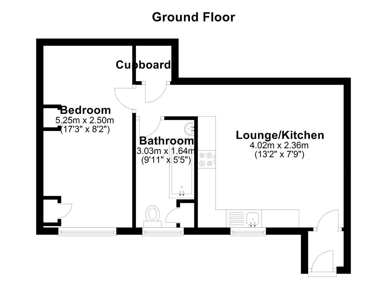 Floorplan of 1 bedroom  Flat to rent, Red Rose Terrace, Chester Le Street, Durham, DH3
