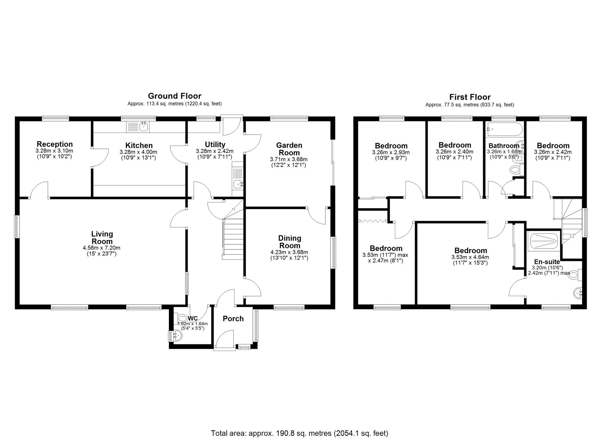 Floorplan of 5 bedroom Detached House for sale, Woodlands, Chester Le Street, Durham, DH3