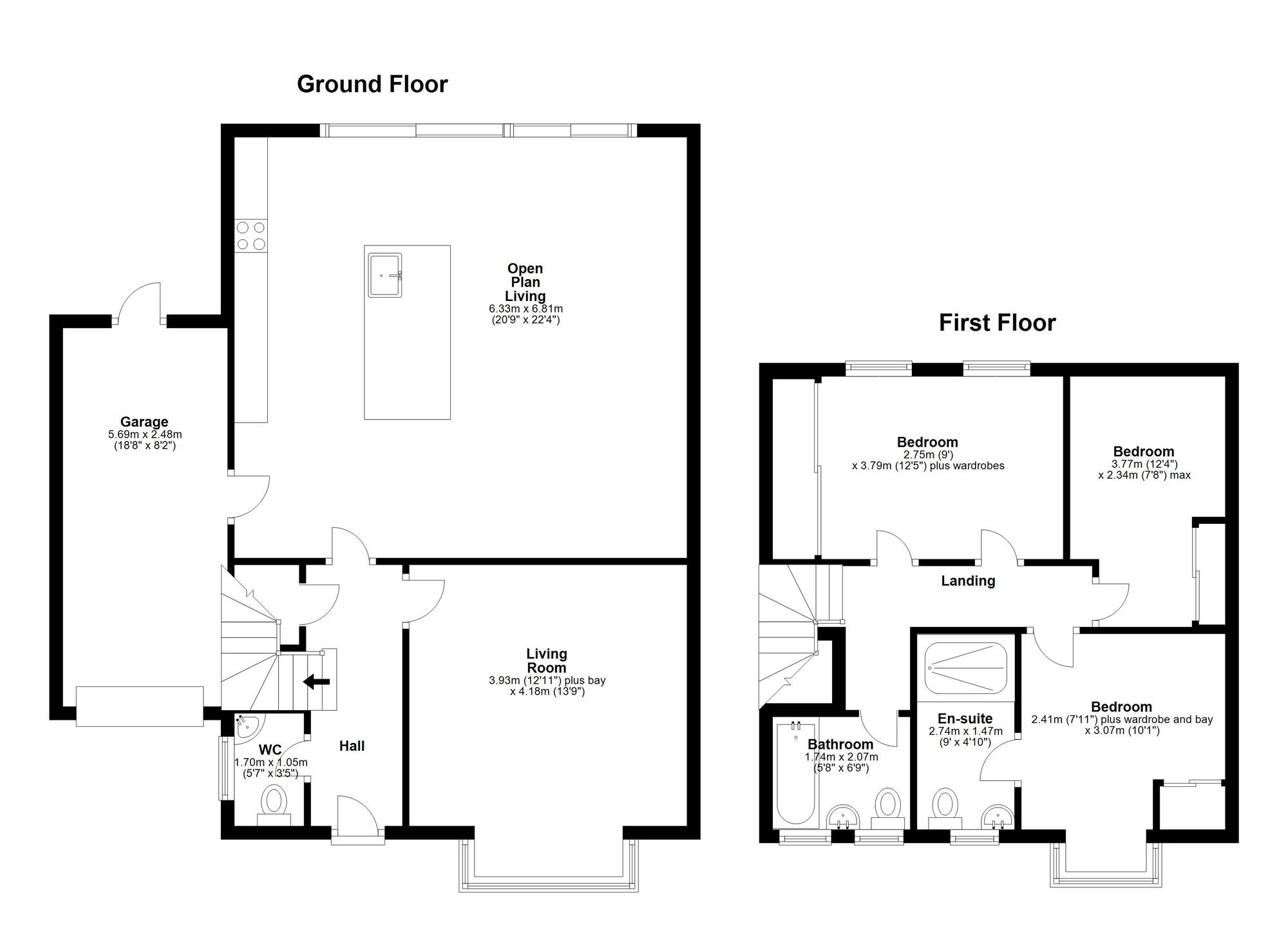 Floorplan of 3 bedroom Detached House for sale, Trinity Park, Houghton Le Spring, Tyne and Wear, DH4