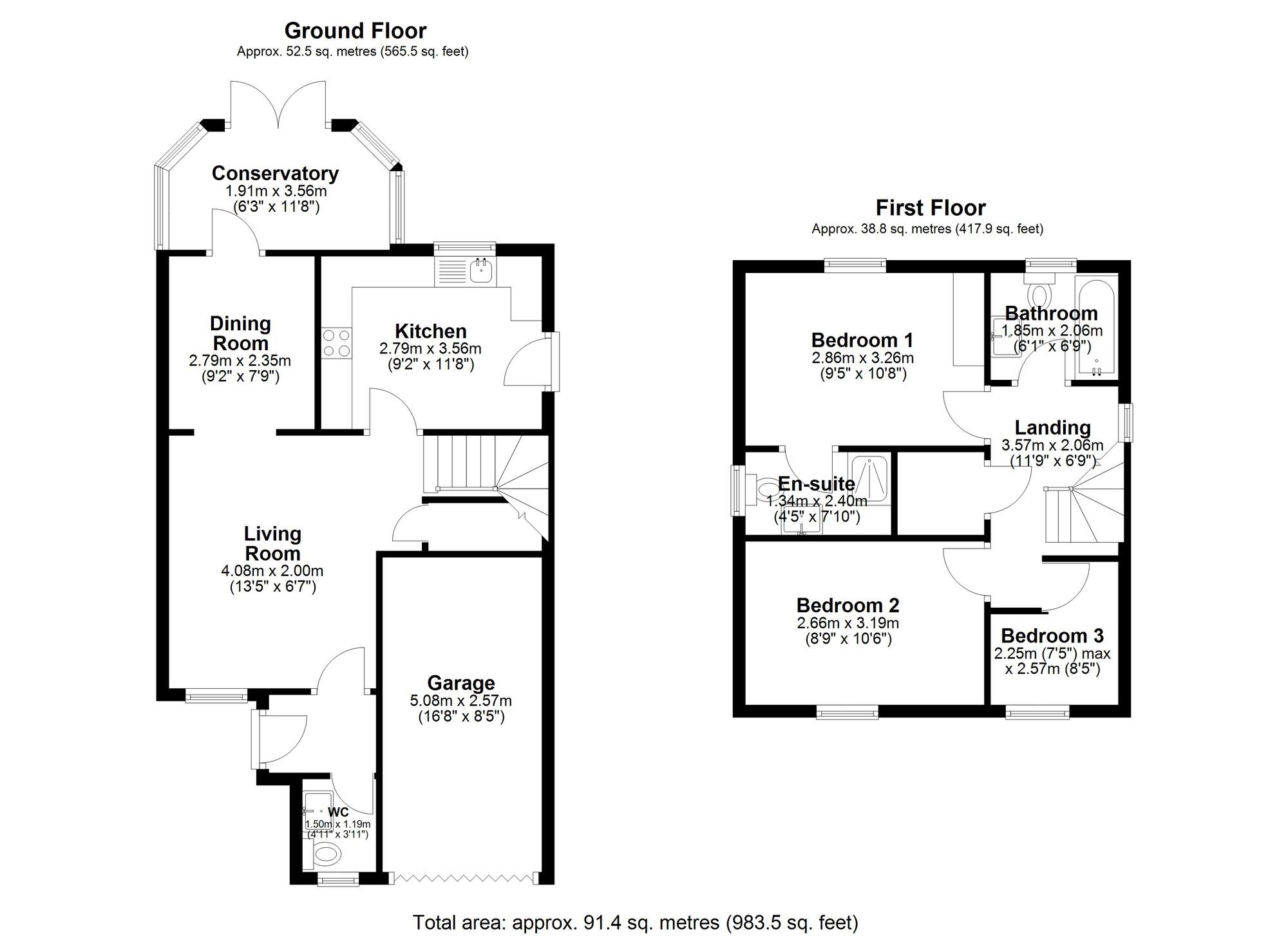 Floorplan of Detached House for sale, Cornmoor, Chester Le Street, Durham, DH2