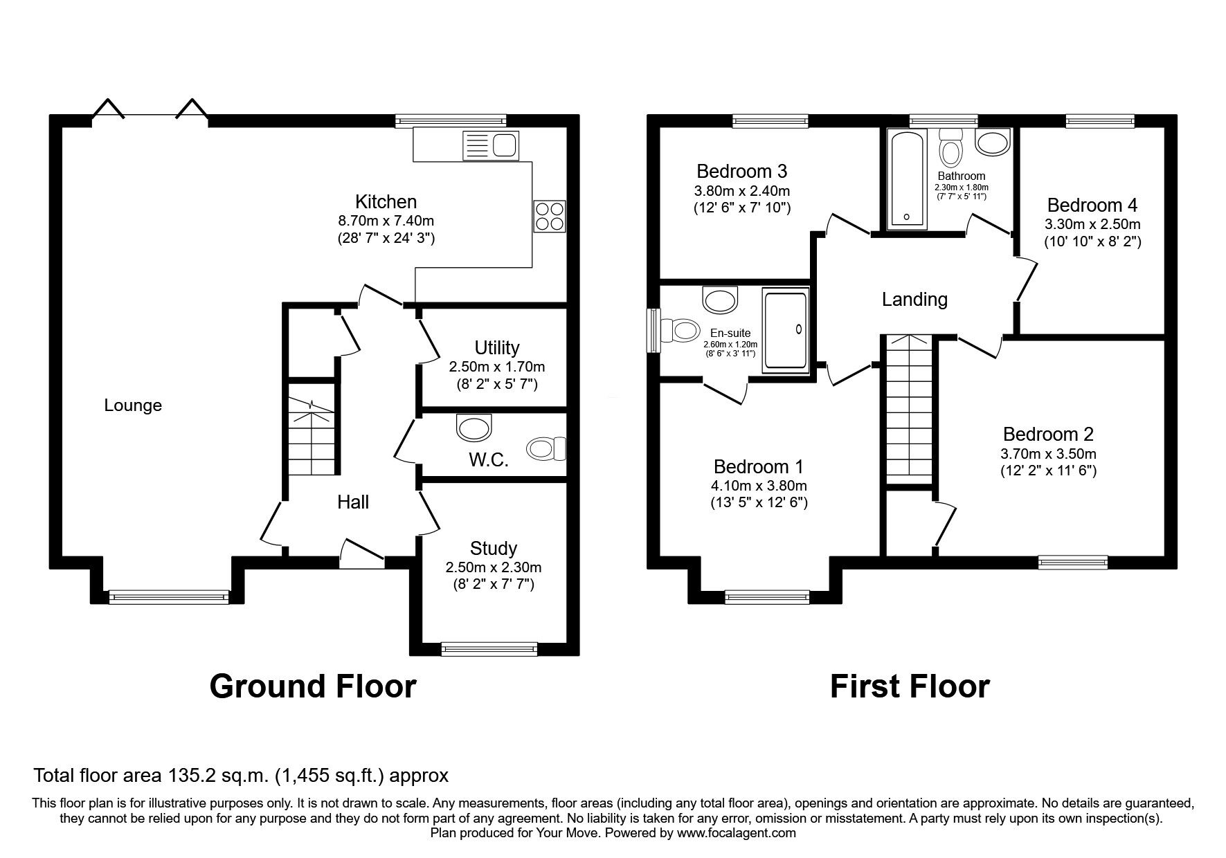 Floorplan of 4 bedroom Detached House for sale, Maple Close, Thornley, Durham, DH6