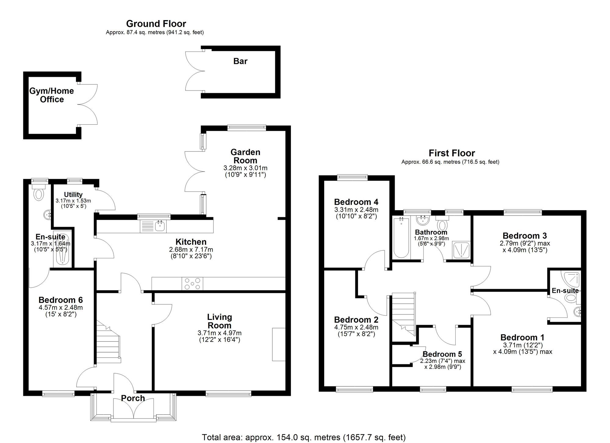 Floorplan of 6 bedroom Semi Detached House for sale, Hilda Park, Chester Le Street, Durham, DH2