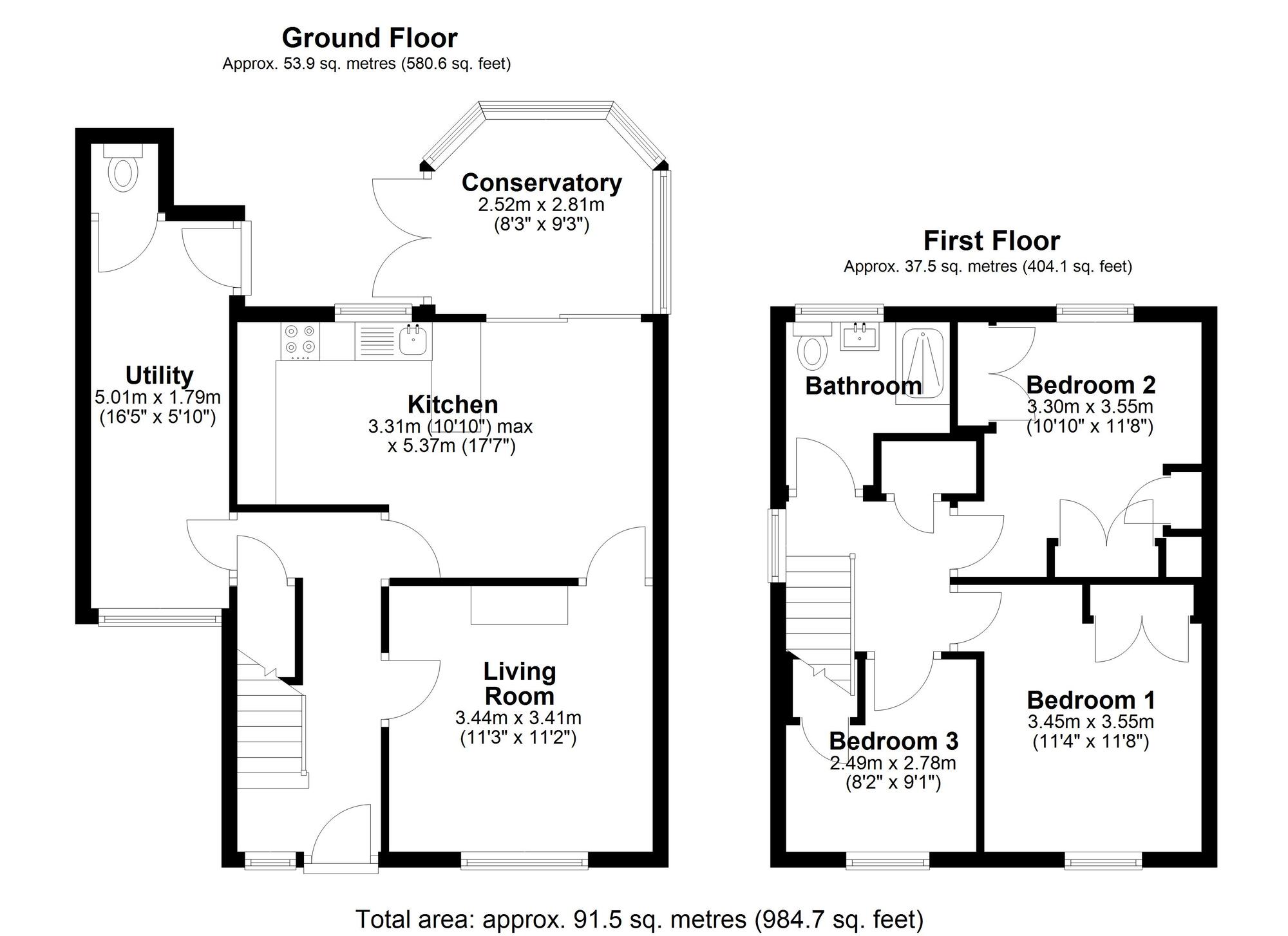 Floorplan of 3 bedroom Semi Detached House for sale, Delaval, Chester Le Street, Durham, DH2