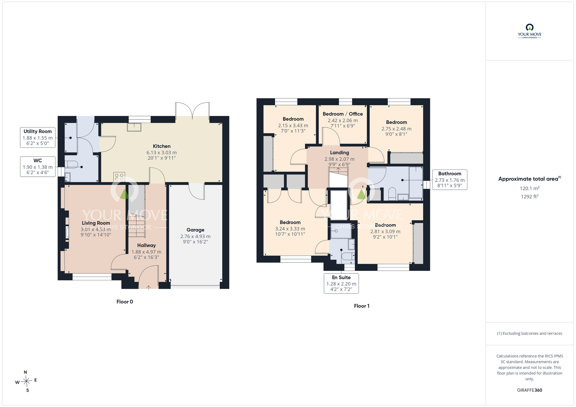 Floorplan of 5 bedroom Detached House for sale, Manor Drive, Sacriston, Durham, DH7