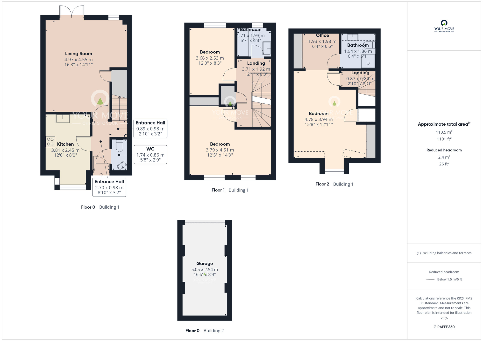 Floorplan of 3 bedroom End Terrace House for sale, Bray Walk, Whitworth, Durham, DL16