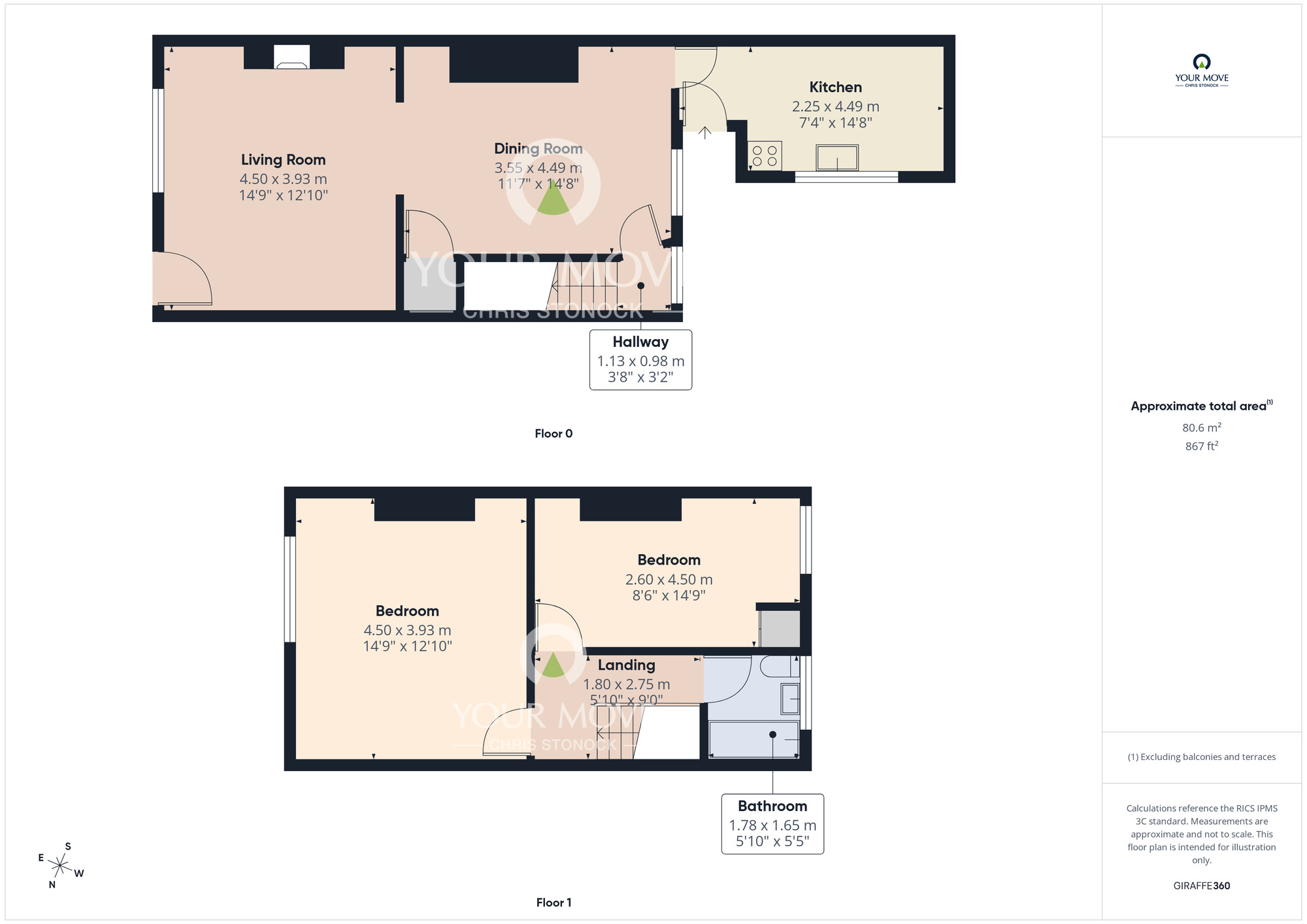 Floorplan of 2 bedroom Mid Terrace House for sale, Sowerby Street, Sacriston, Durham, DH7