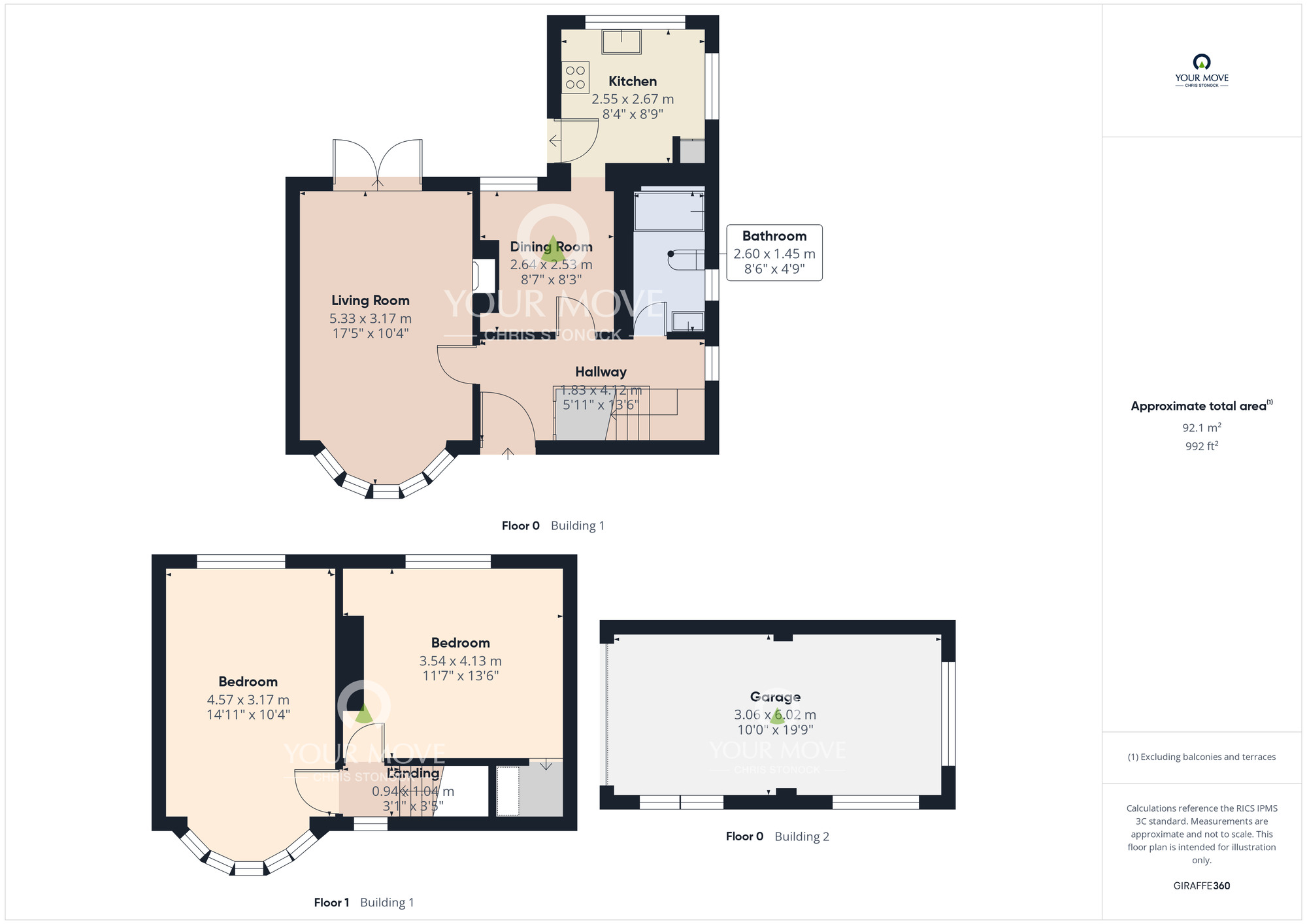 Floorplan of 2 bedroom Semi Detached House for sale, Pelaw Bank, Chester Le Street, Durham, DH3
