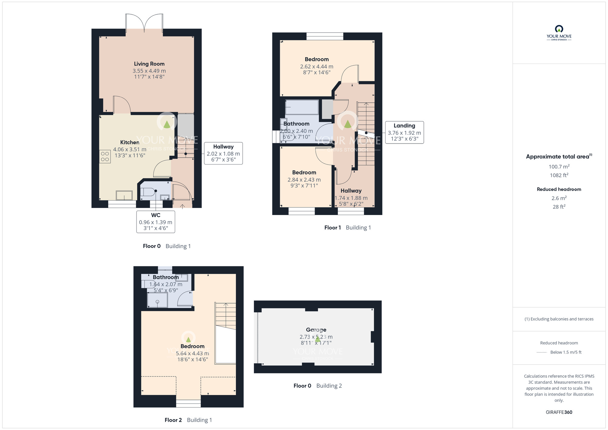 Floorplan of 3 bedroom Semi Detached House for sale, Belsay Close, Chester Le Street, DH2
