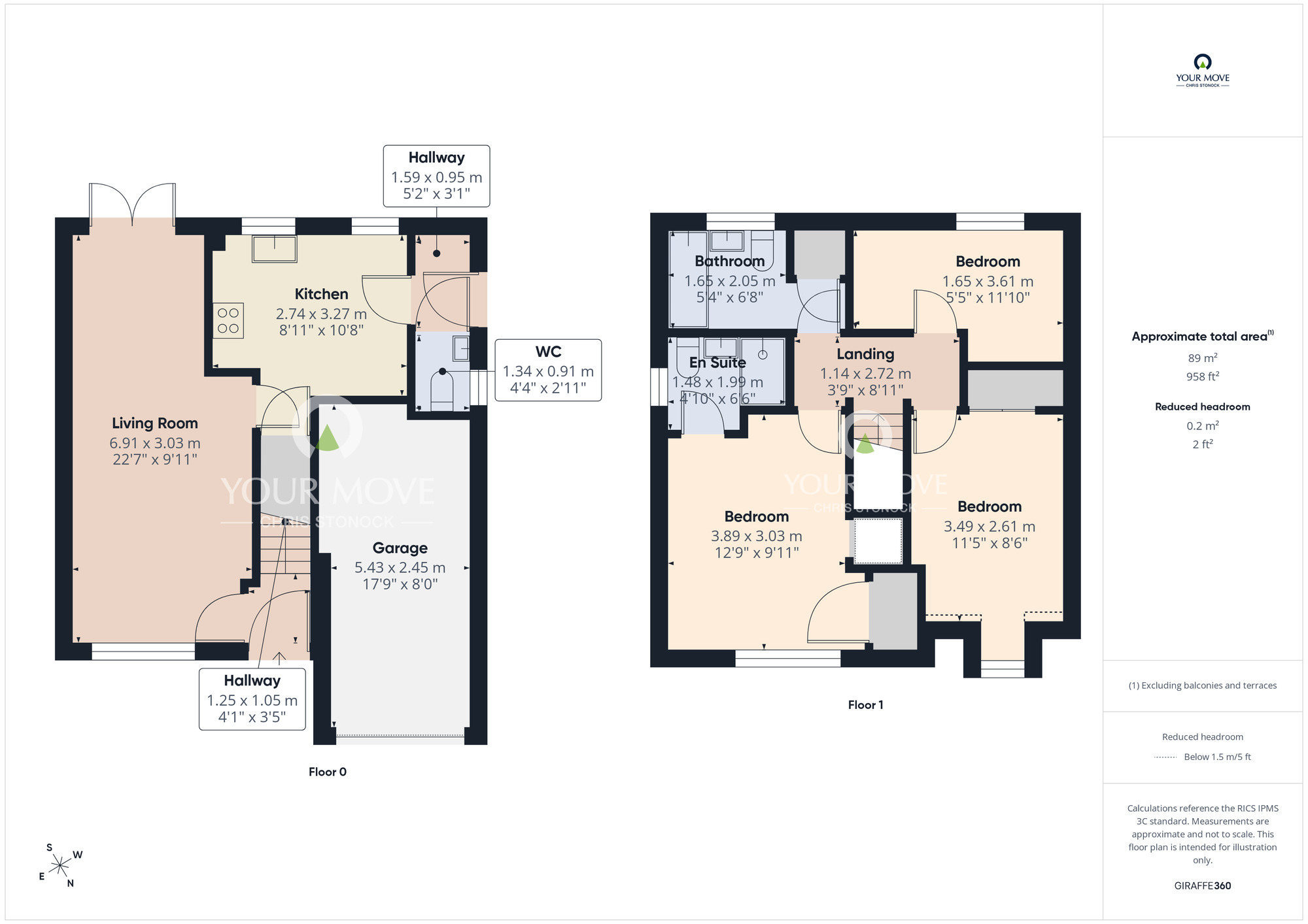 Floorplan of 3 bedroom Detached House for sale, Woodlands, Ouston, DH2