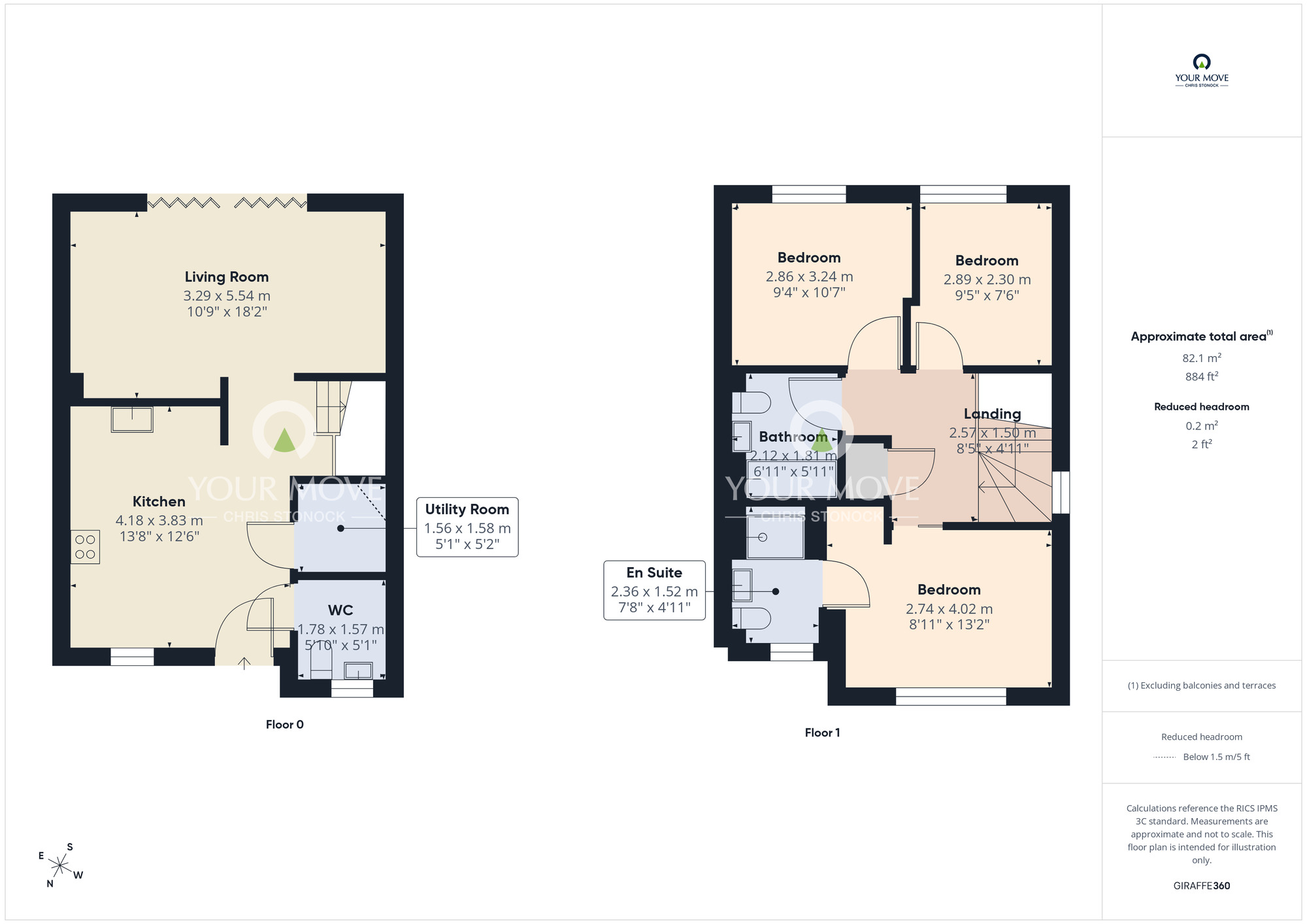 Floorplan of 3 bedroom Detached House for sale, Hylands Close, Chester Le Street, Durham, DH3