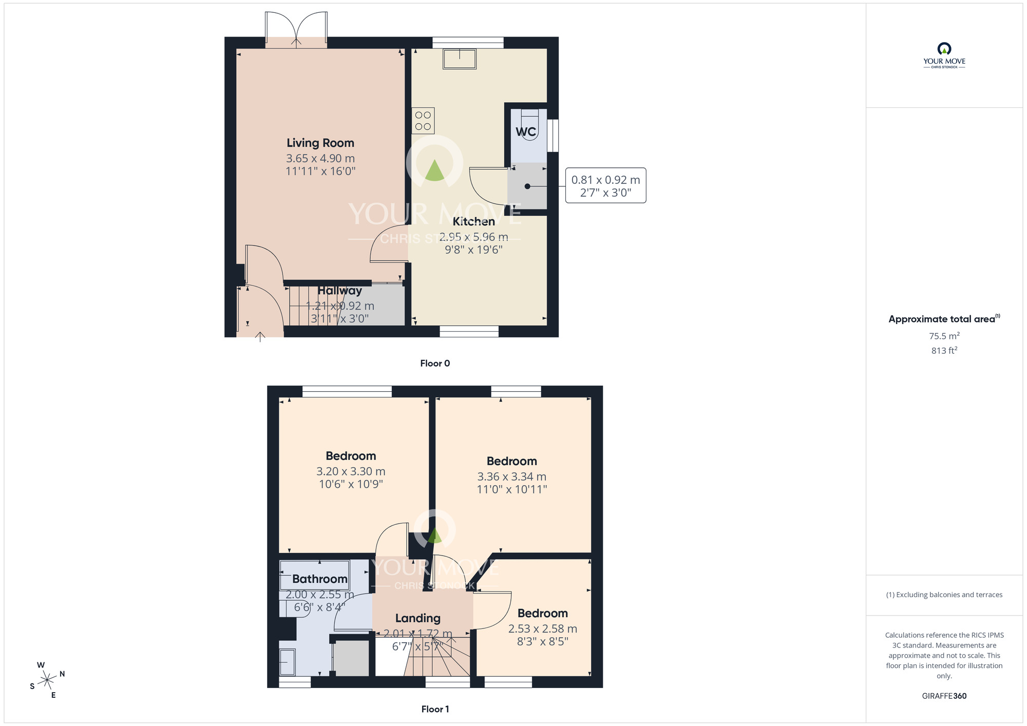 Floorplan of 3 bedroom Semi Detached House for sale, Pelaw Avenue, Stanley, Durham, DH9