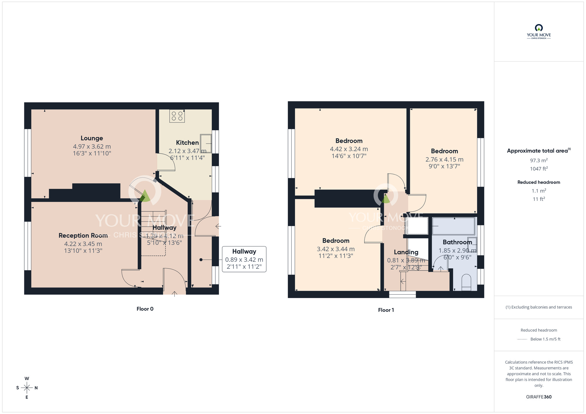 Floorplan of 3 bedroom Semi Detached House to rent, Bede Terrace, Chester Le Street, Durham, DH2