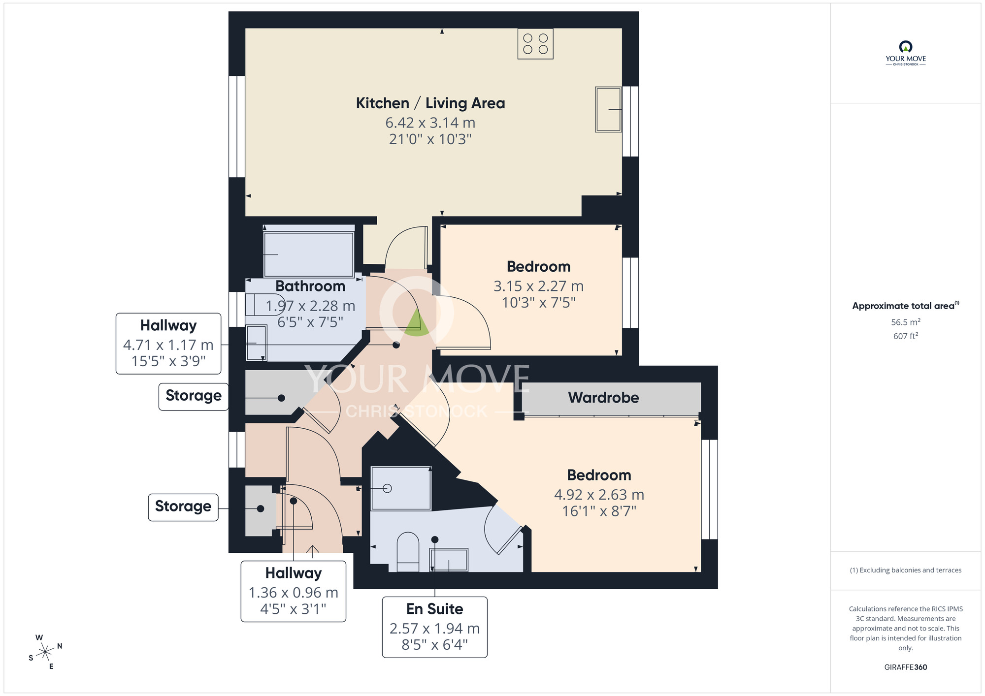 Floorplan of 2 bedroom Flat for sale, Cong Burn View, Pelton Fell, Durham, DH2
