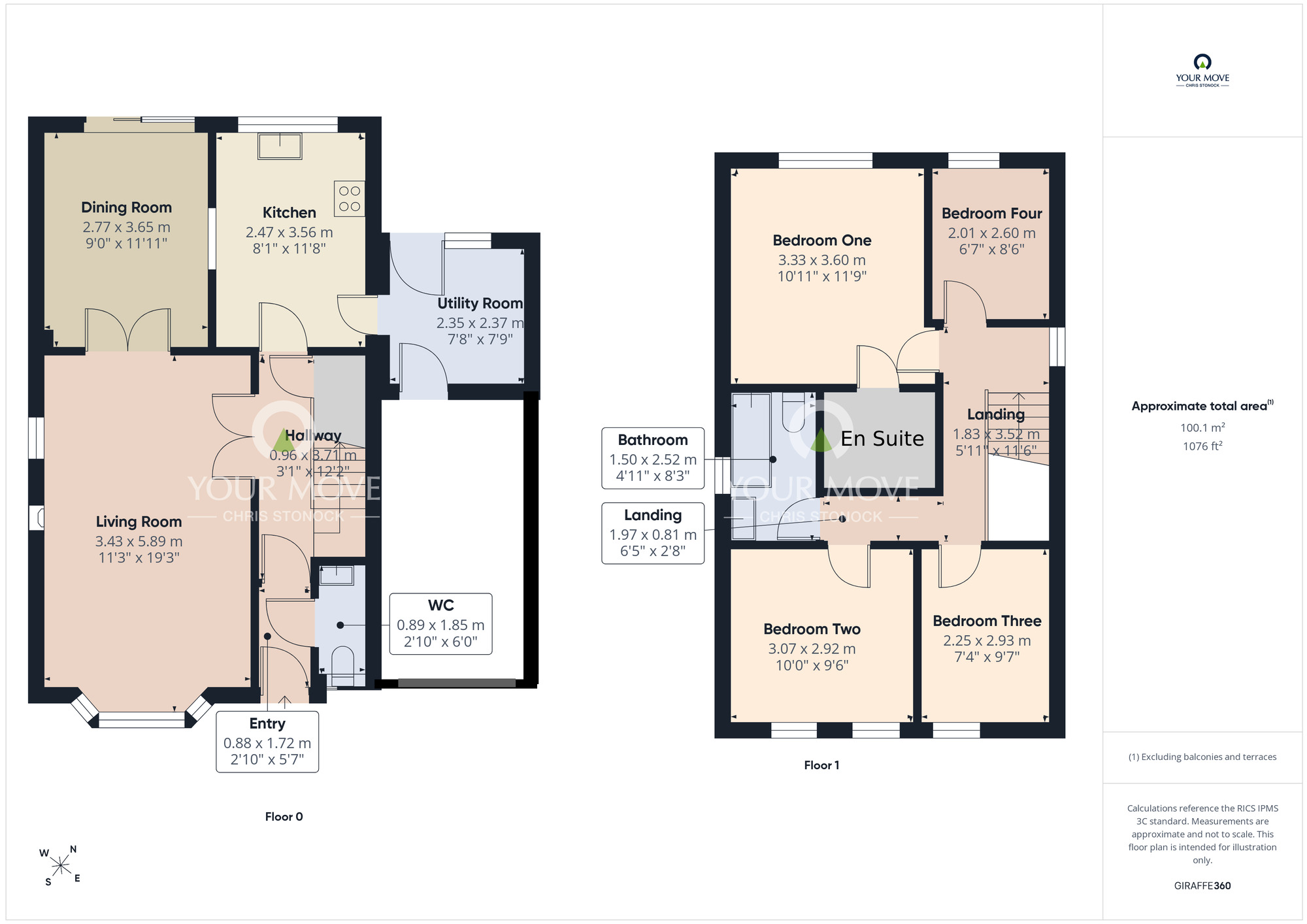 Floorplan of 4 bedroom Detached House for sale, Valley View, Fatfield, Washington, NE38