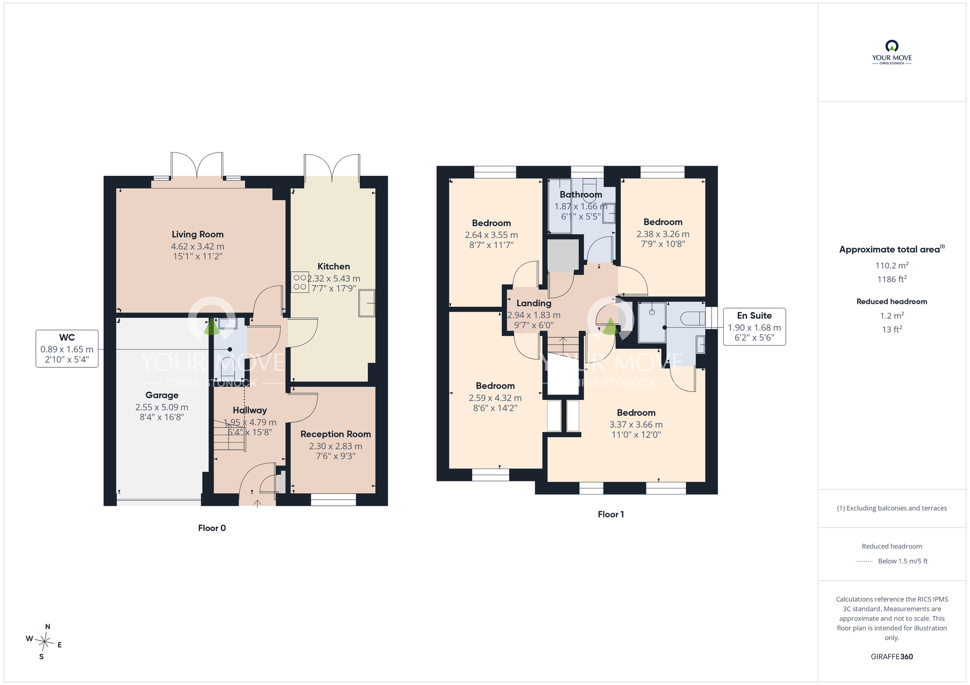 Floorplan of 4 bedroom Detached House for sale, Plantation Close, Pelton Fell, Durham, DH2