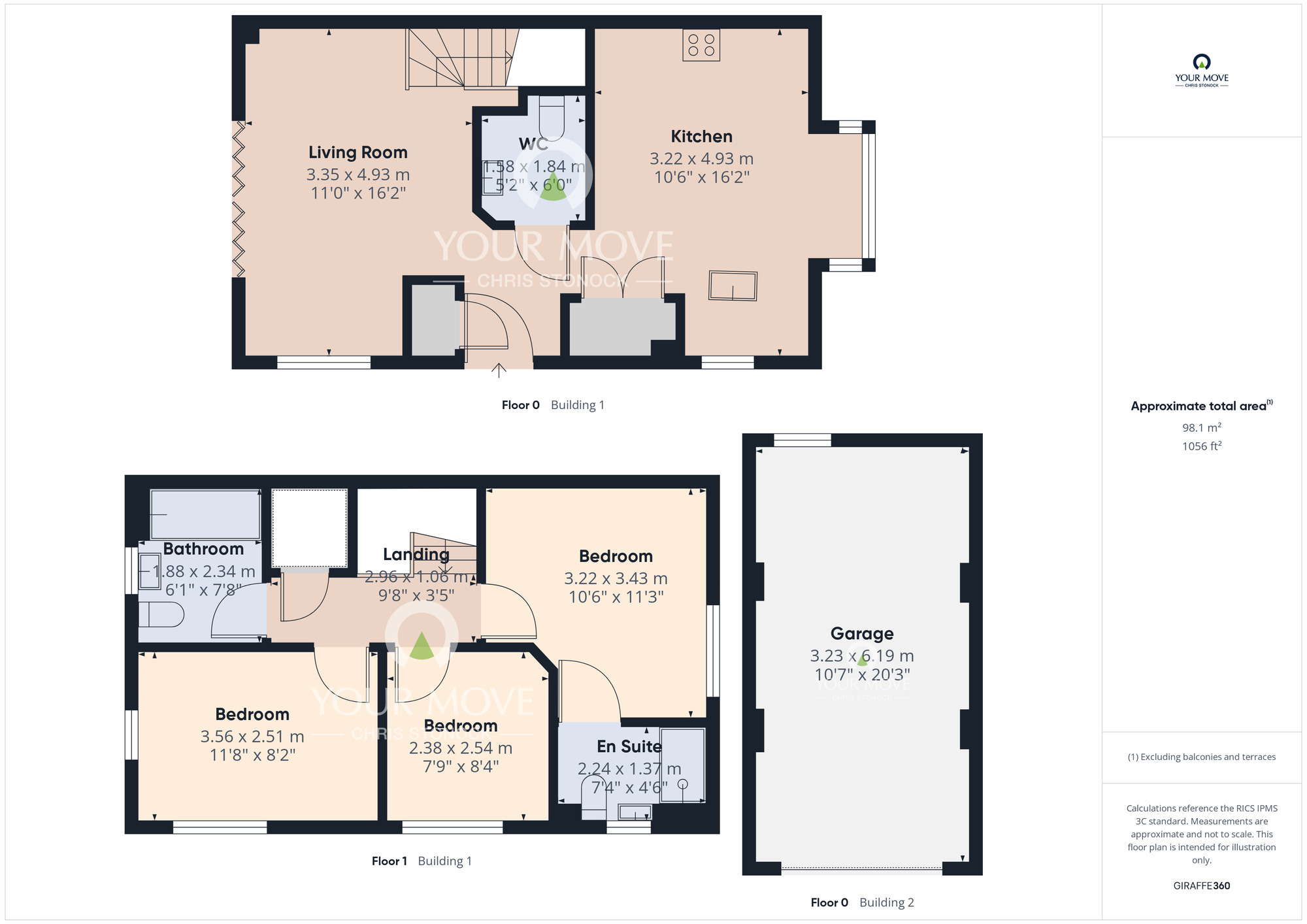 Floorplan of 3 bedroom Detached House for sale, Hylands Close, Chester Le Street, Durham, DH3