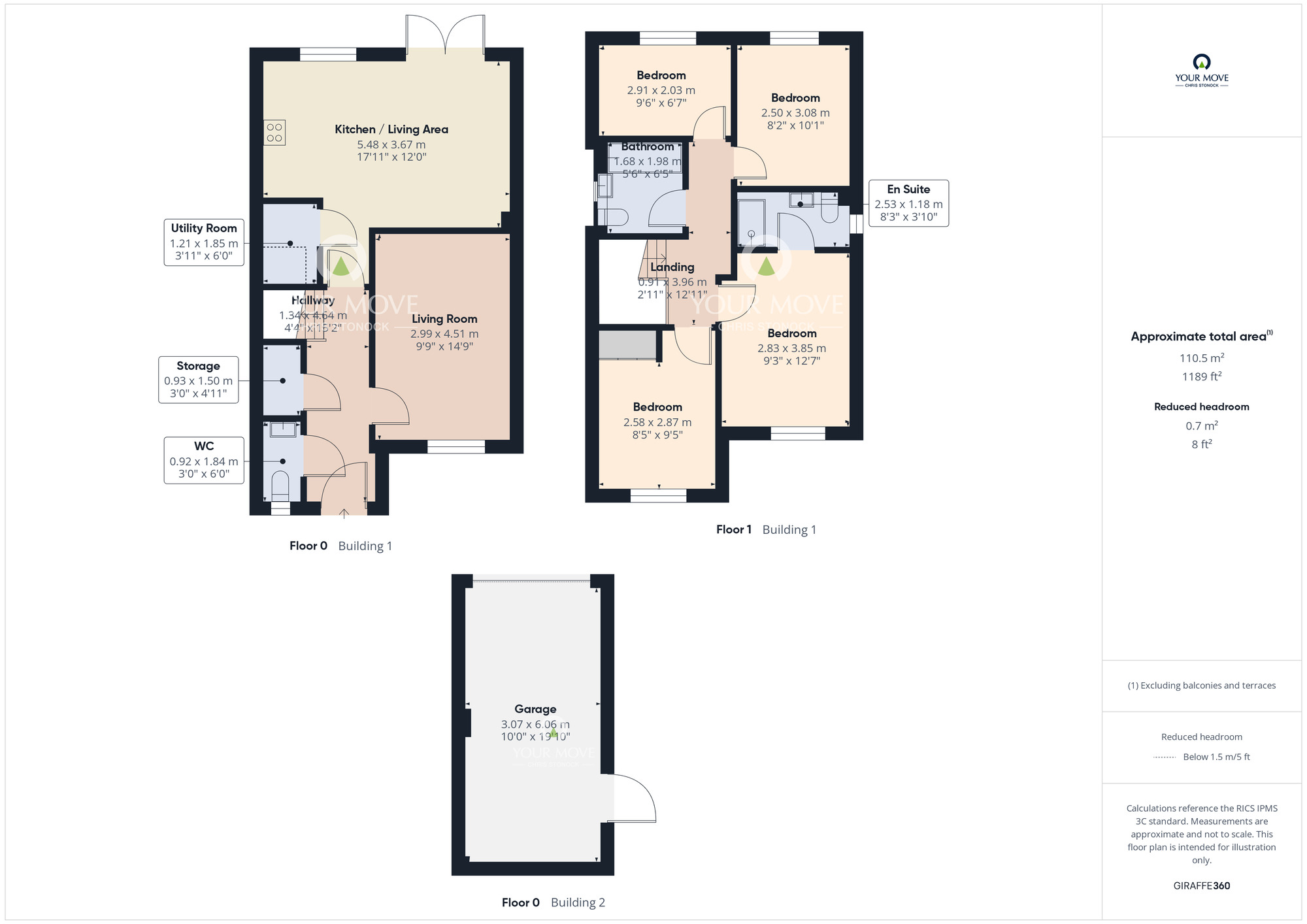 Floorplan of 4 bedroom Detached House for sale, Rowan Walk, High Hold, DH2