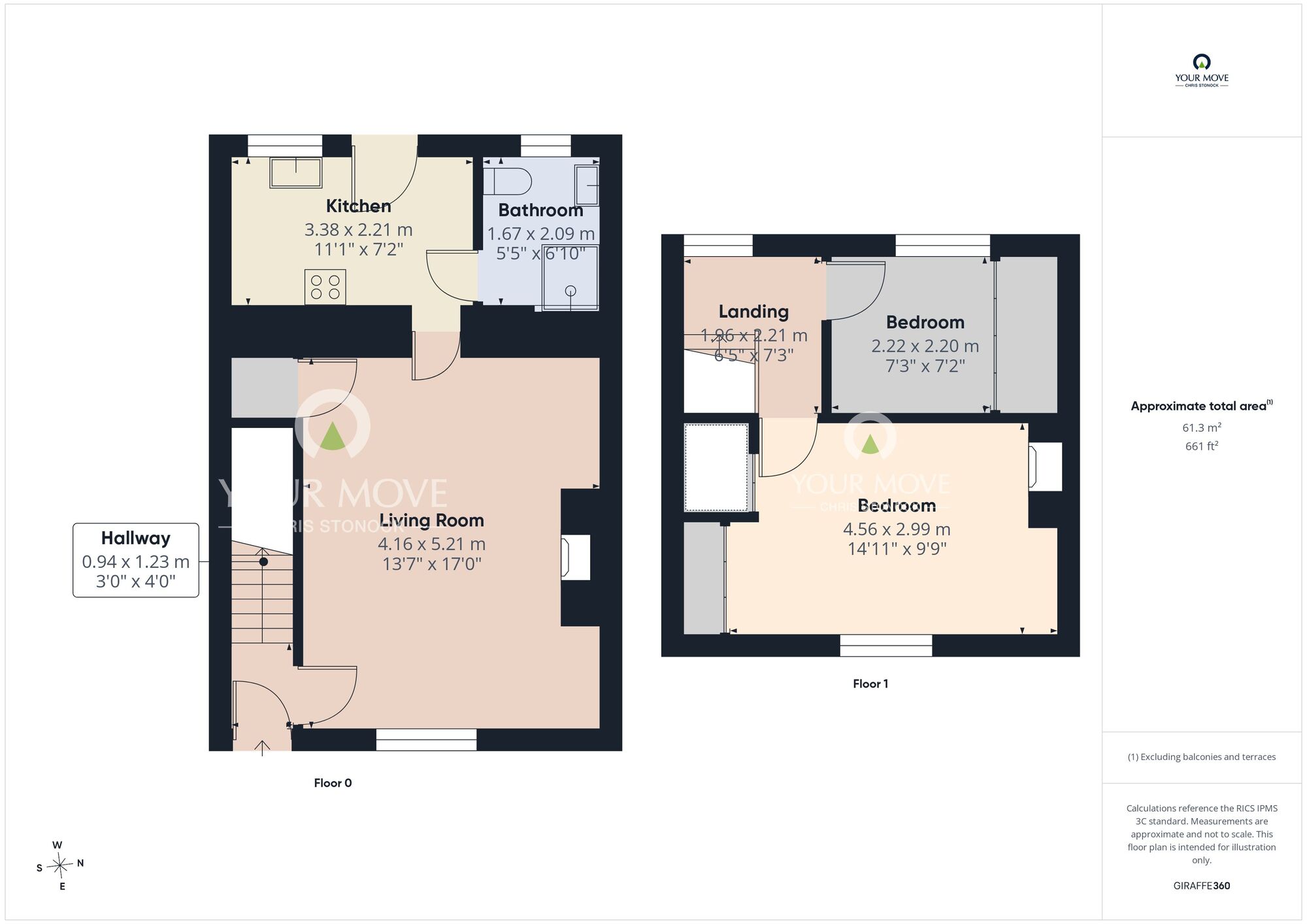 Floorplan of 2 bedroom Mid Terrace House for sale, Victoria Terrace, Springwell Village, Tyne and Wear, NE9