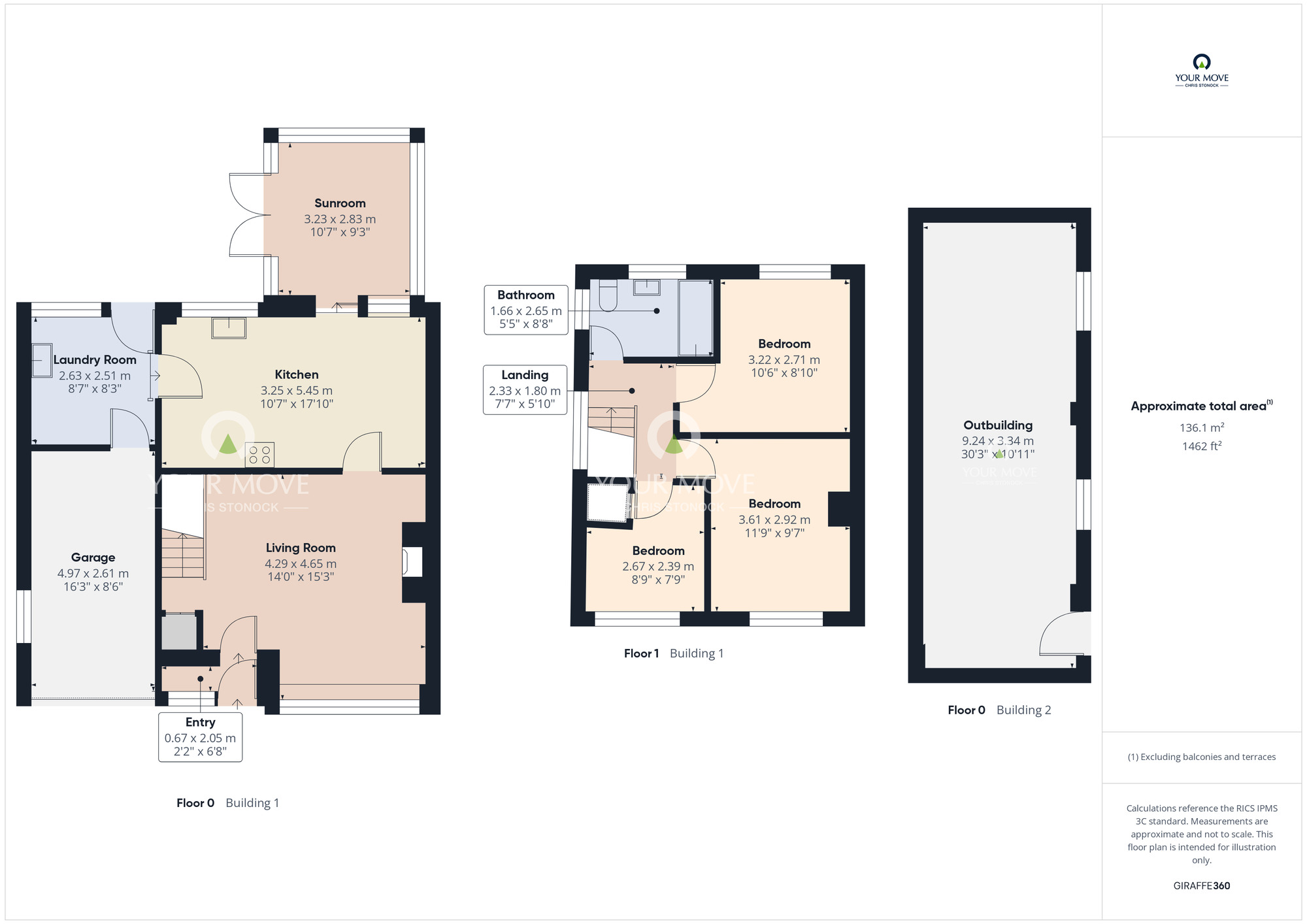 Floorplan of 3 bedroom Semi Detached House for sale, Elmway, Chester Le Street, Durham, DH2