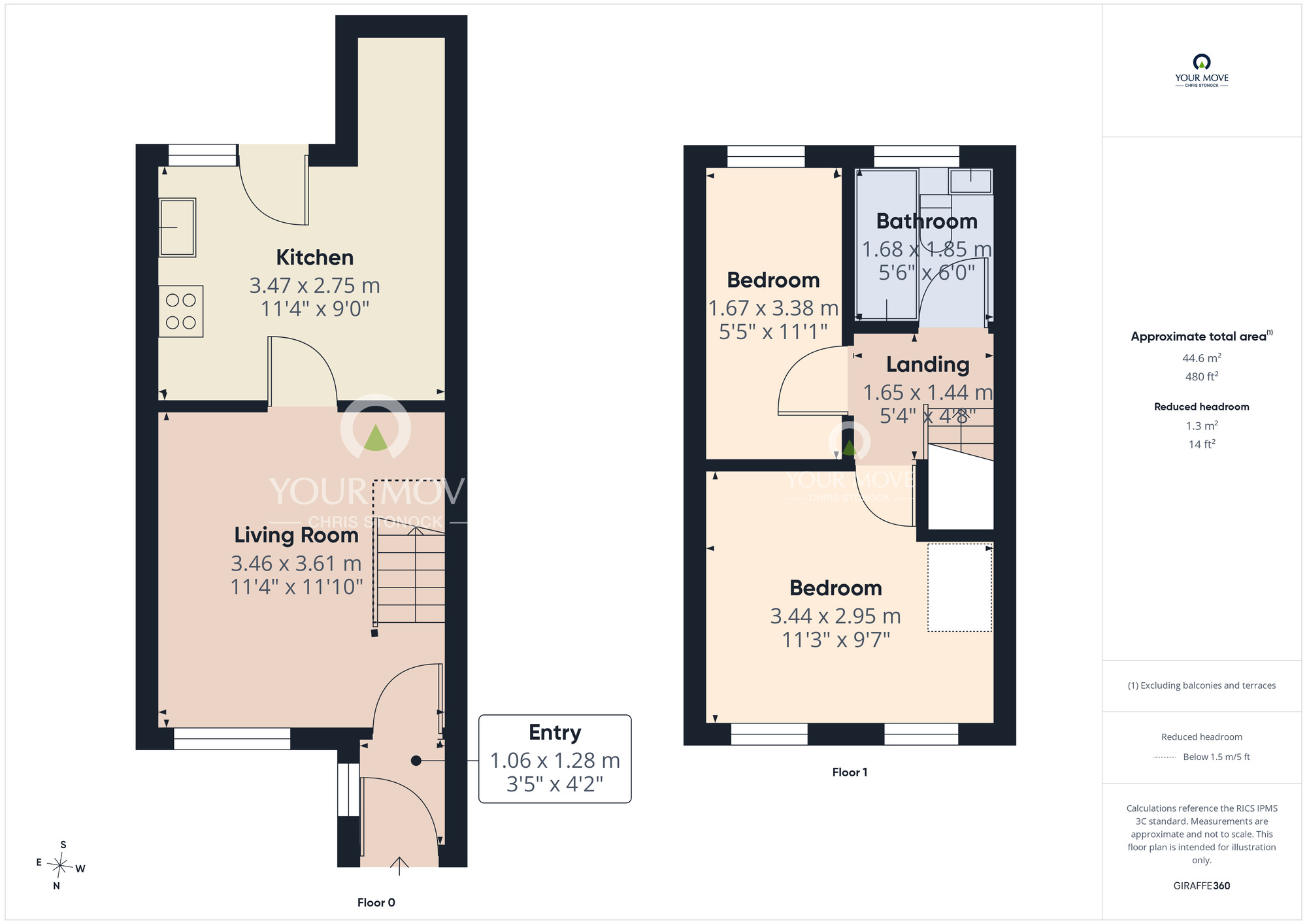 Floorplan of 2 bedroom End Terrace House for sale, Jolliffe Street, Chester Le Street, Durham, DH3
