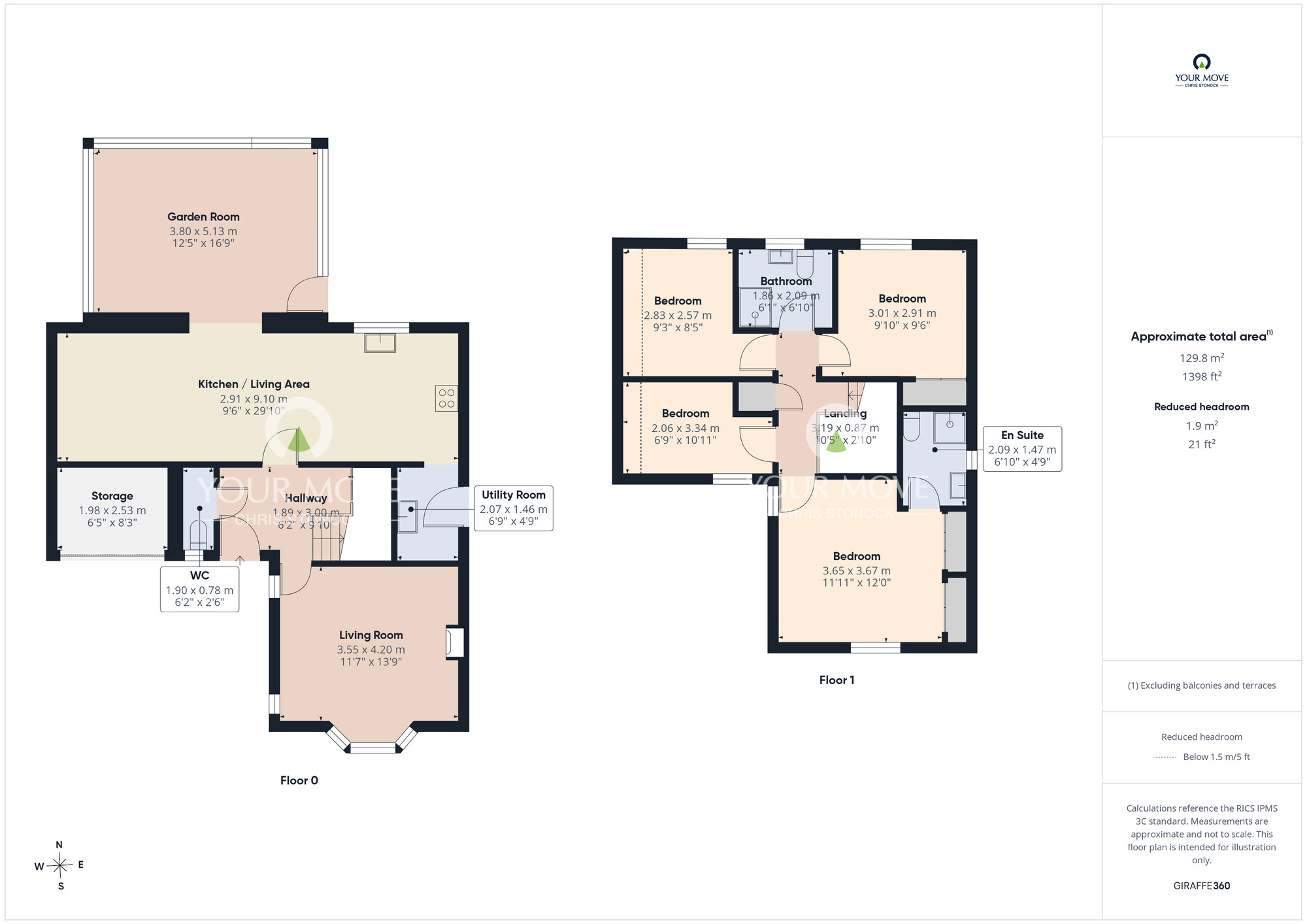 Floorplan of 4 bedroom Detached House for sale, Meadow Drive, Chester Le Street, Durham, DH2