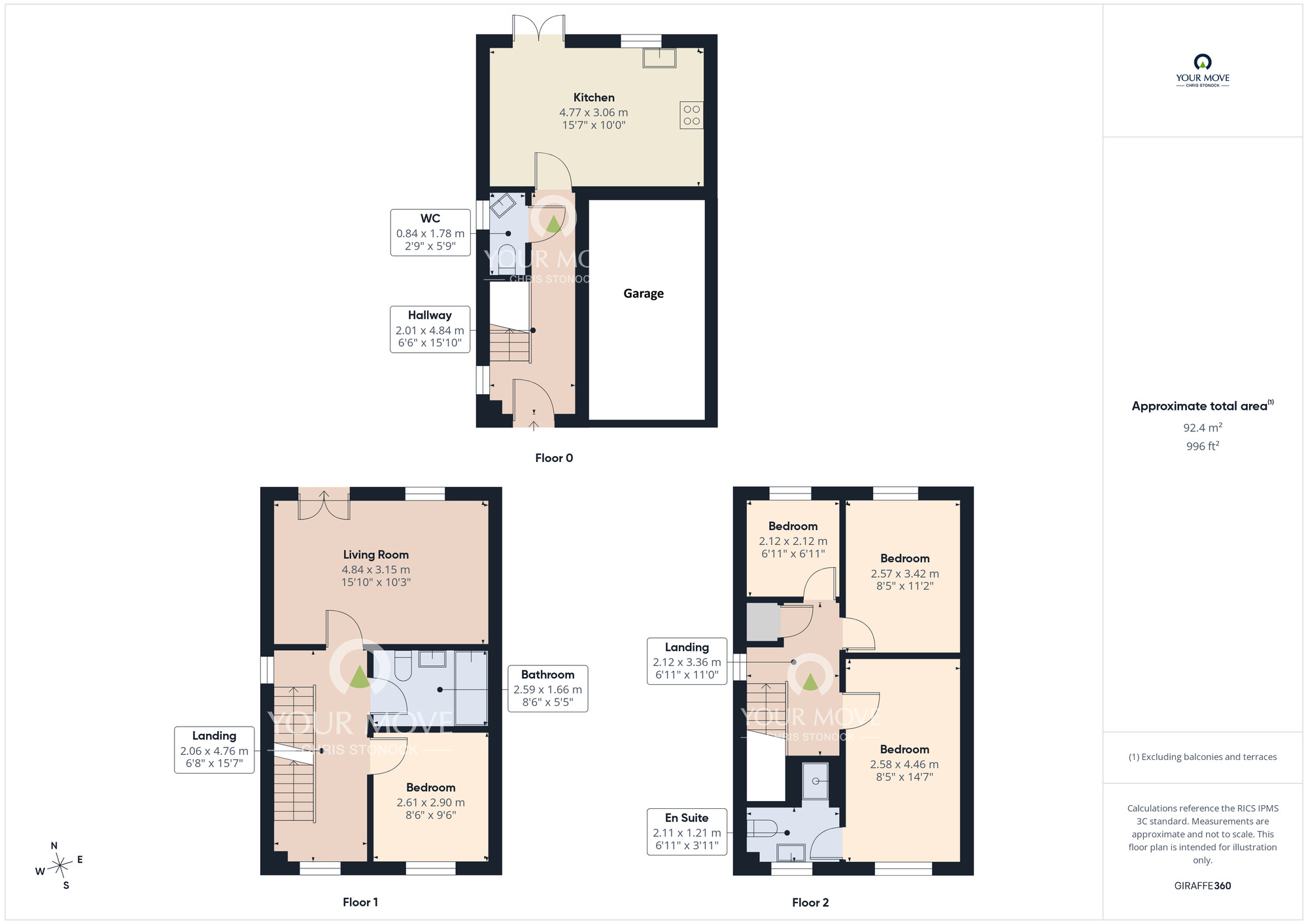 Floorplan of 4 bedroom Semi Detached House for sale, Harvey Avenue, Durham, DH1