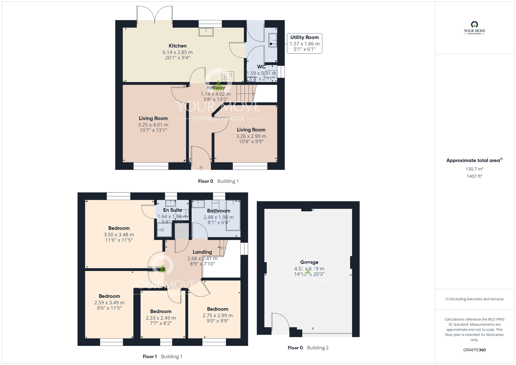 Floorplan of 4 bedroom Detached House for sale, Sandringham Way, Newfield, Durham, DH2