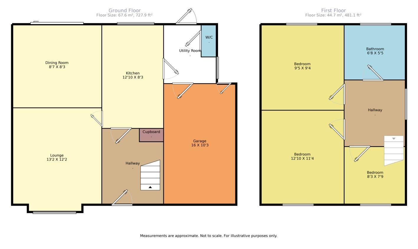 Floorplan of 3 bedroom Semi Detached House to rent, Peterfield Road, Whitwick, Leicestershire, LE67