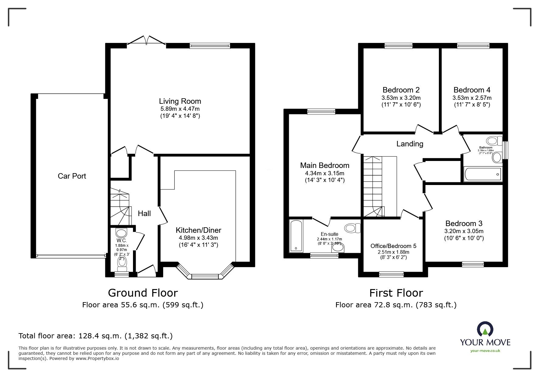 Floorplan of 5 bedroom Detached House for sale, Chestnut Drive, Bagworth, Leicestershire, LE67