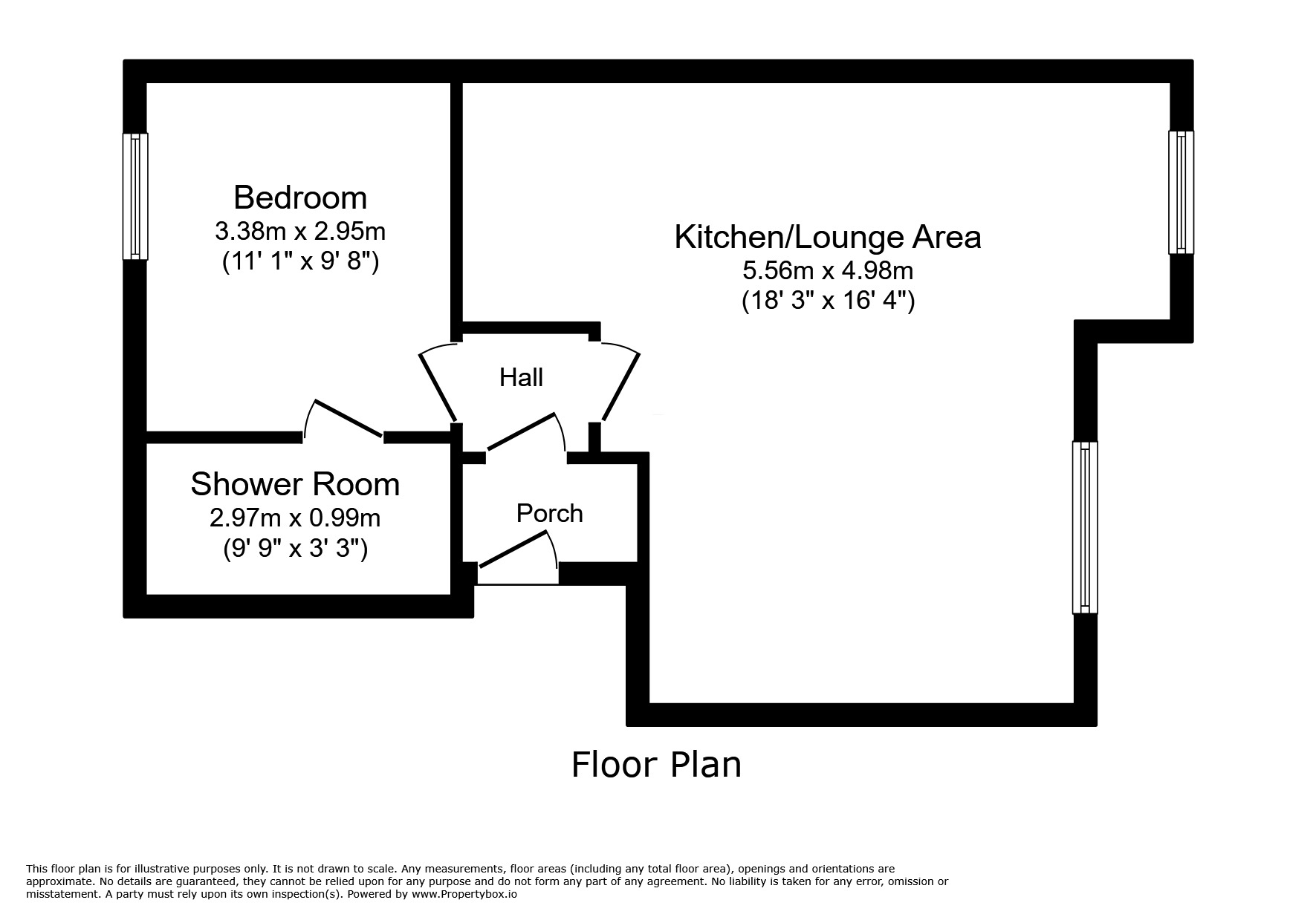 Floorplan of 1 bedroom  Flat to rent, Waterworks Road, Coalville, Leicestershire, LE67