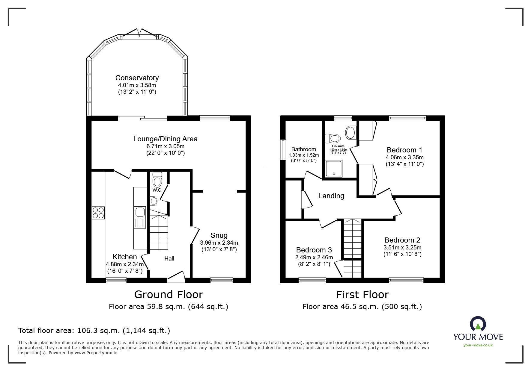 Floorplan of 3 bedroom Detached House for sale, Slaybarns Way, Ibstock, Leicestershire, LE67