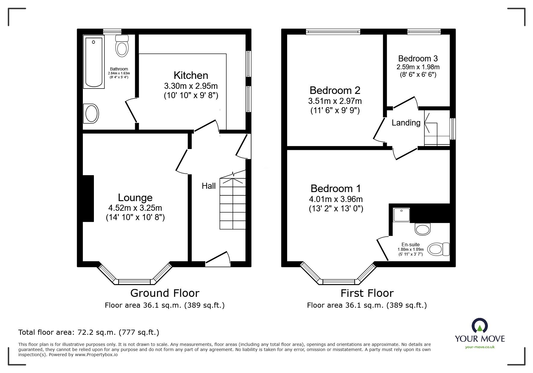 Floorplan of 3 bedroom Semi Detached House for sale, Devana Avenue, Coalville, Leicestershire, LE67